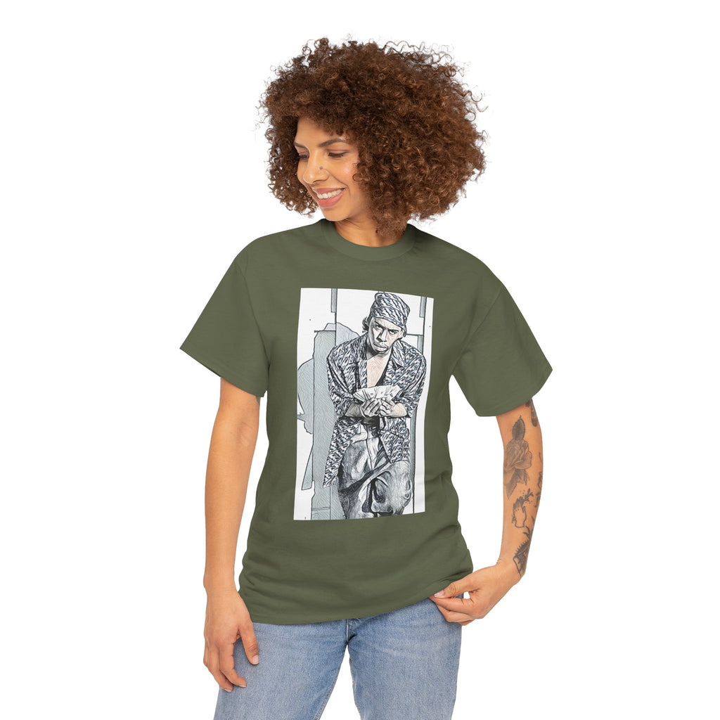 Tommy Wright III Graphic Print Short Sleeve Crew Unisex Heavy Cotton Tee Shirt