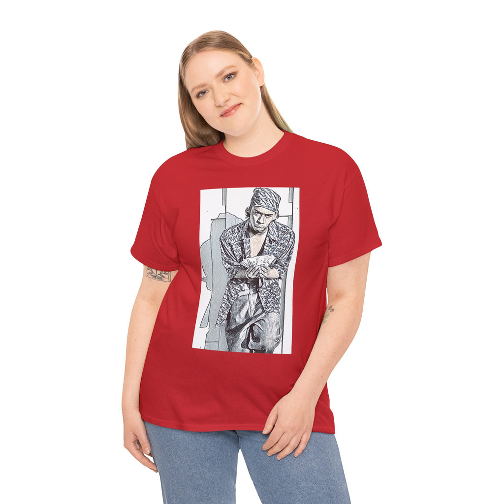 Tommy Wright III Graphic Print Short Sleeve Crew Unisex Heavy Cotton Tee Shirt