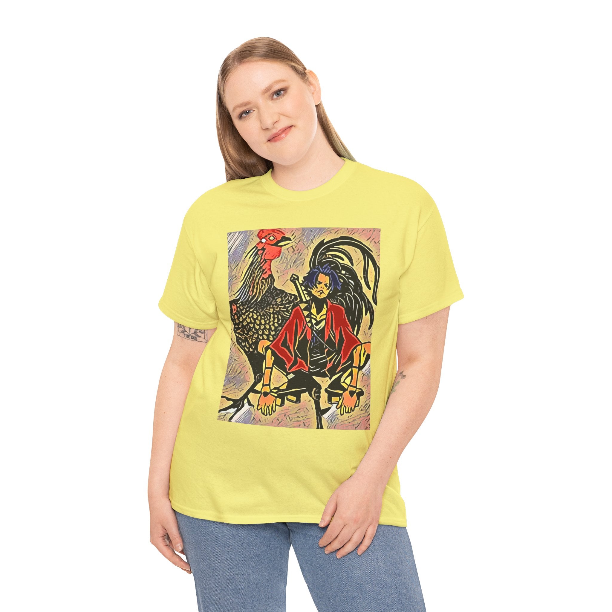 Samurai Champloo Graphic Print Short Sleeve Unisex Heavy Cotton Anime Tee Shirt