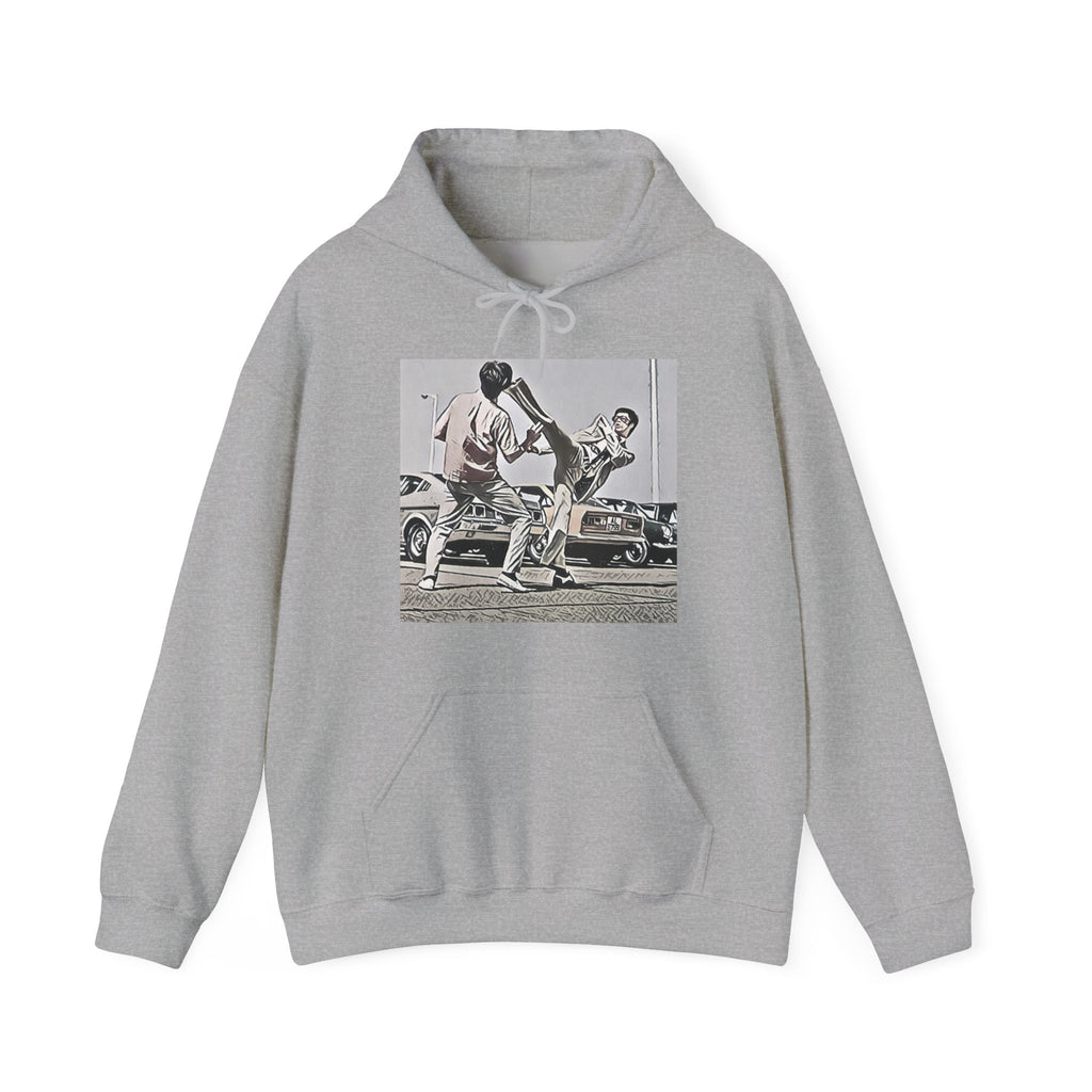 Bruce Lee Graphic Print Long Sleeve Unisex Heavy Blend™ Hooded Movie Sweatshirt