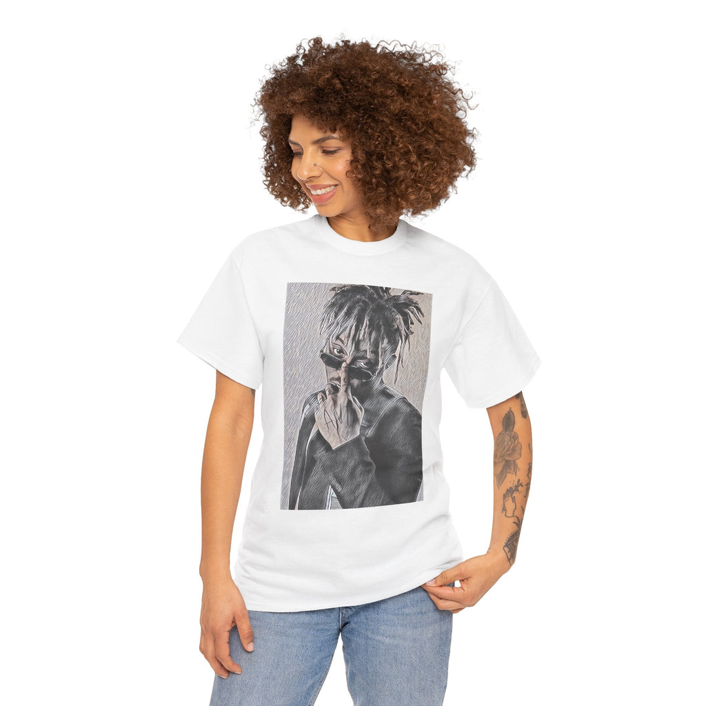 Juice WRLD Graphic Print Short Sleeve Crew Neck Unisex Heavy Cotton Tee Shirt