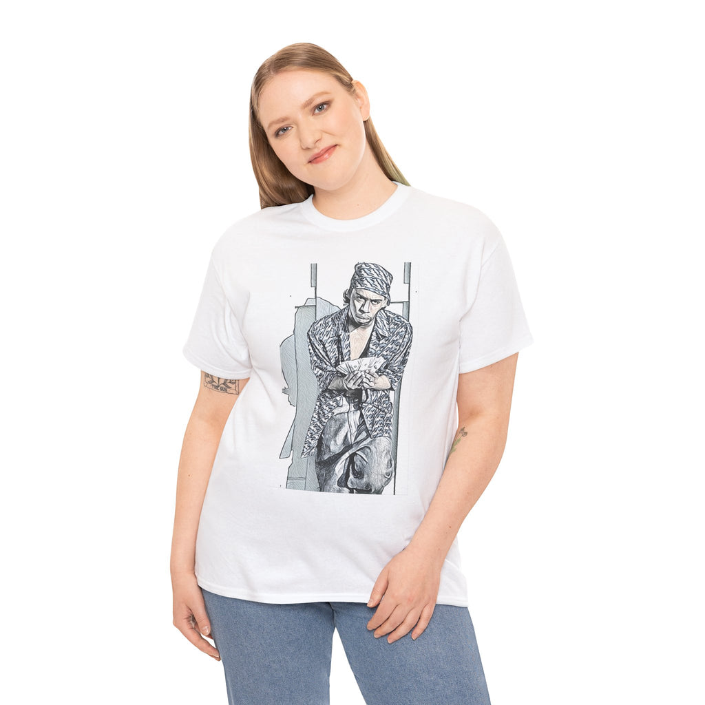 Tommy Wright III Graphic Print Short Sleeve Crew Unisex Heavy Cotton Tee Shirt
