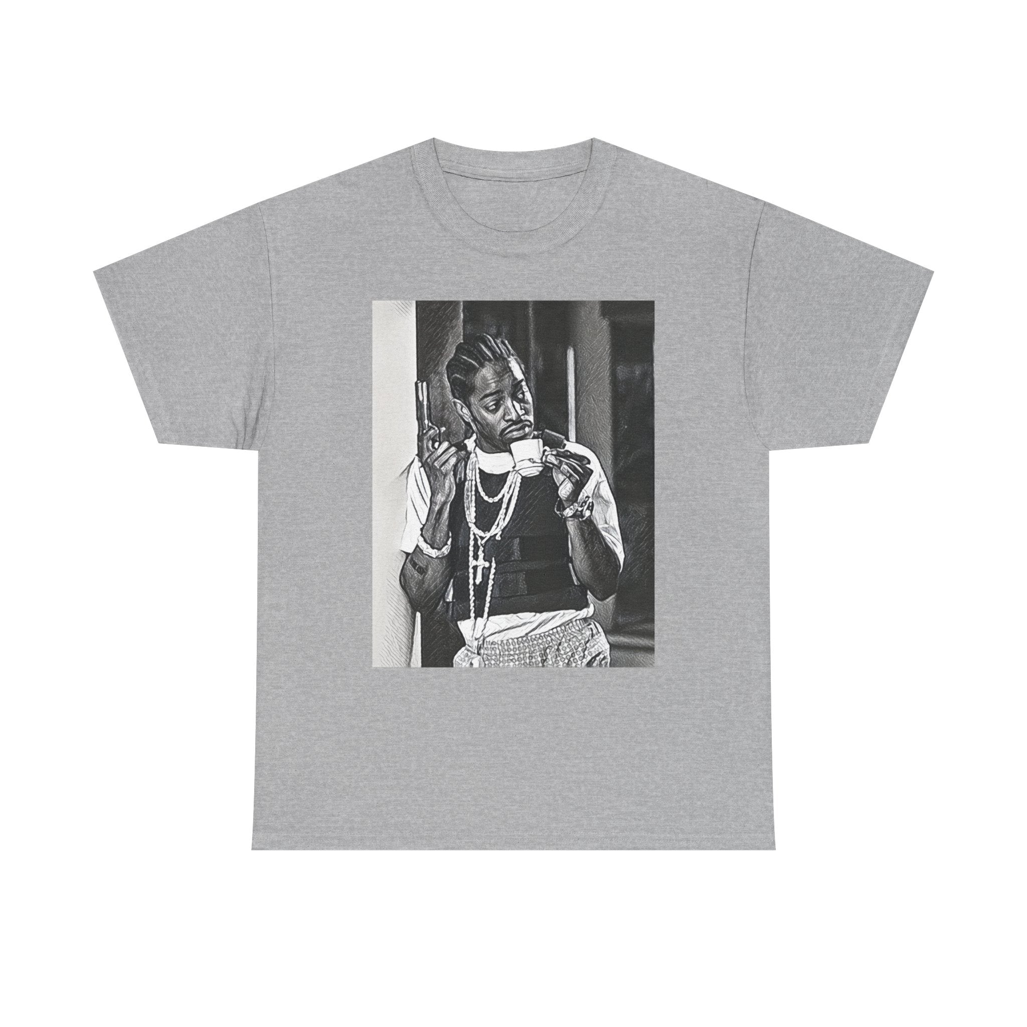 Andre 3000 Graphic Print Short Sleeve Crew Neck Unisex Heavy Cotton Tee Shirt