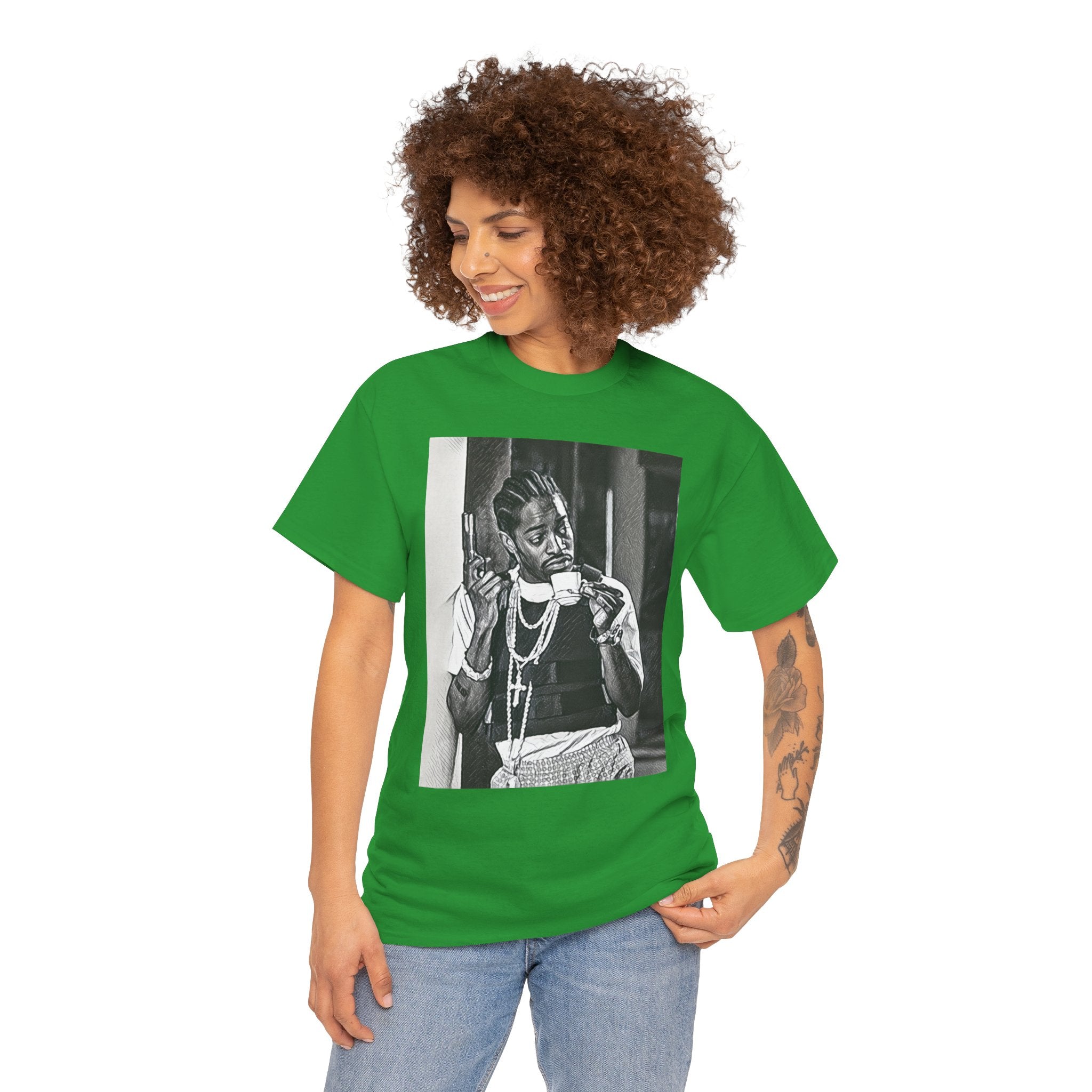 Andre 3000 Graphic Print Short Sleeve Crew Neck Unisex Heavy Cotton Tee Shirt