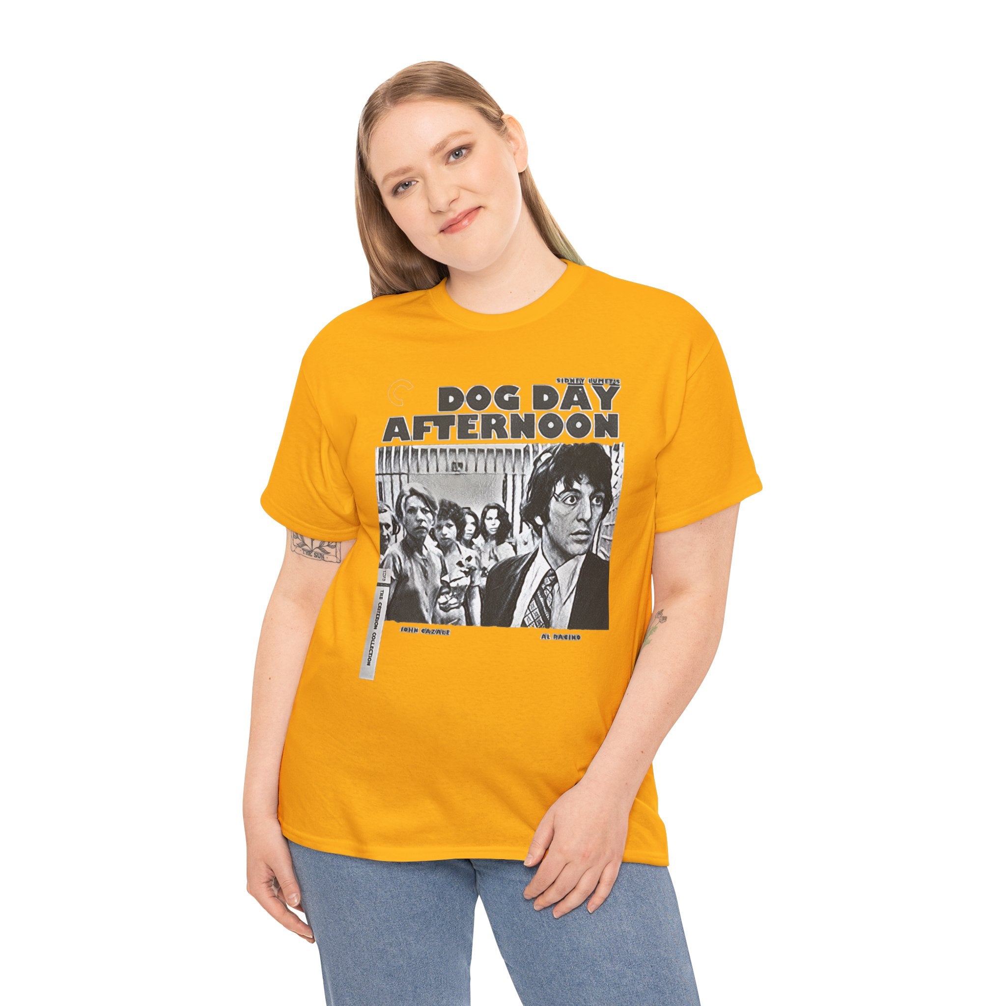 Dog Day Afternoon Graphic Print Al Pacino Black & White Unisex Heavy Cotton Tee