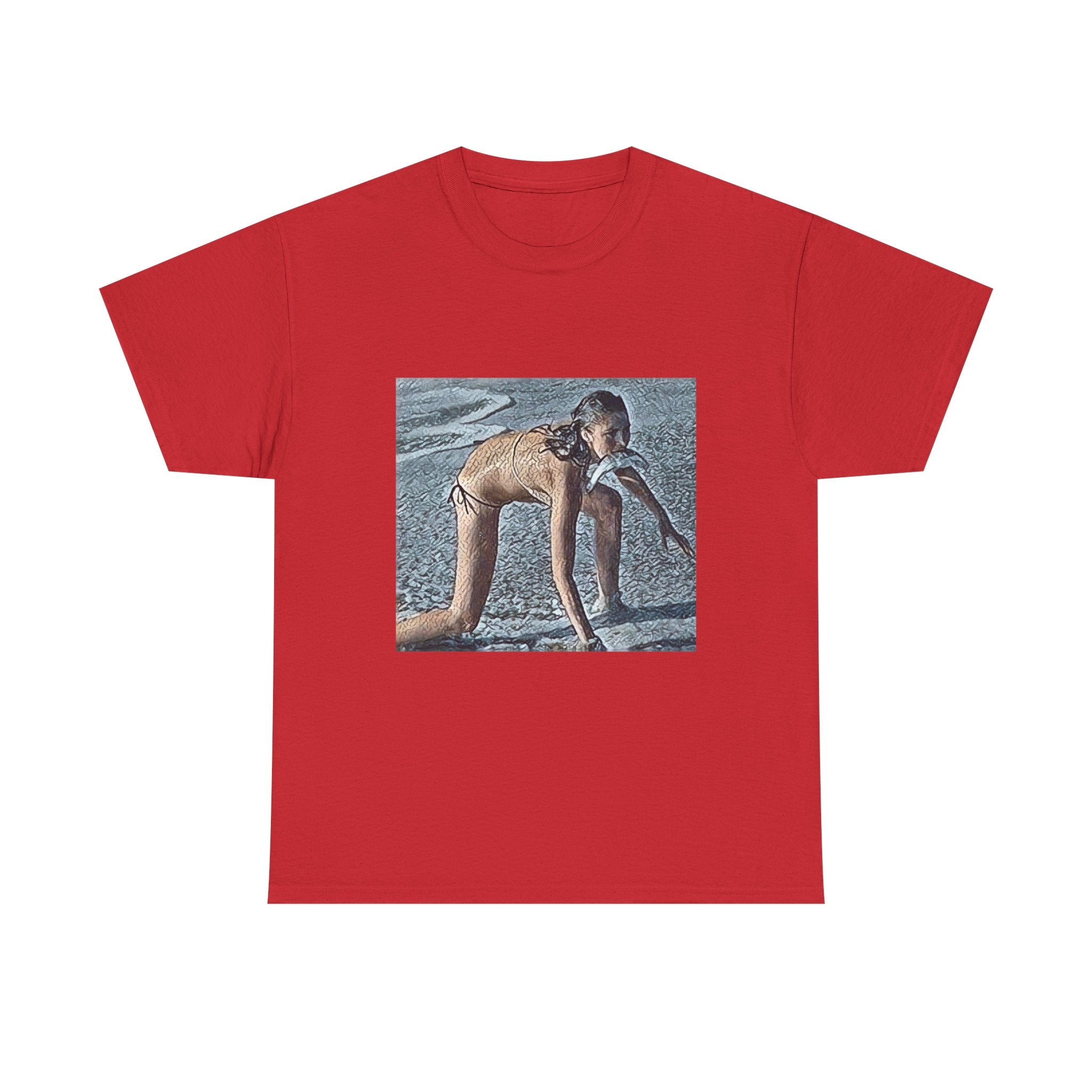 Modern Woman Graphic Print Short Sleeve Crew Neck Unisex Heavy Cotton Tee Shirt