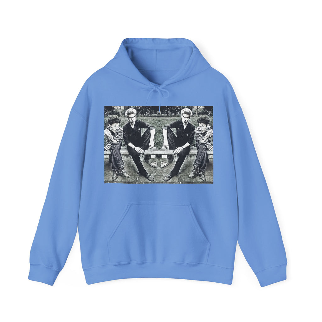 Tom Waits Jim Jarmusch Graphic Print LS Unisex Heavy Blend™ Hooded Sweatshirt