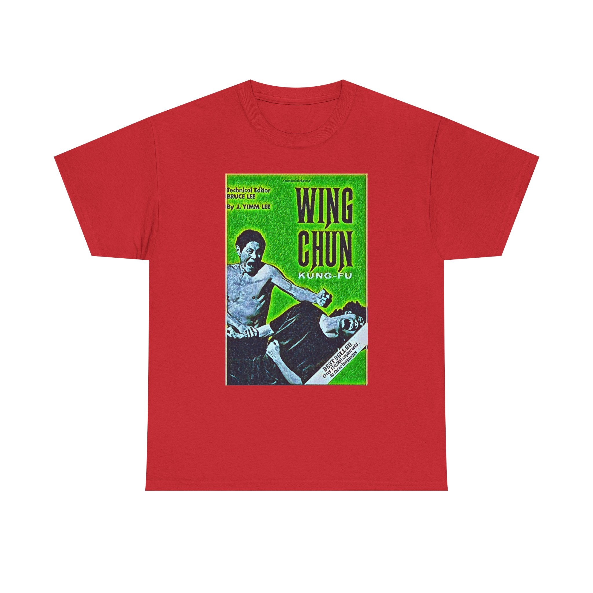 Wing Chun Kung-Fu Graphic Print Short Sleeve Crew Unisex Heavy Cotton Tee Shirt