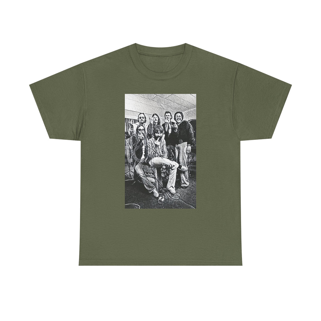 The Doobie Brothers Graphic Print Short Sleeve Crew Neck Unisex Heavy Cotton Tee