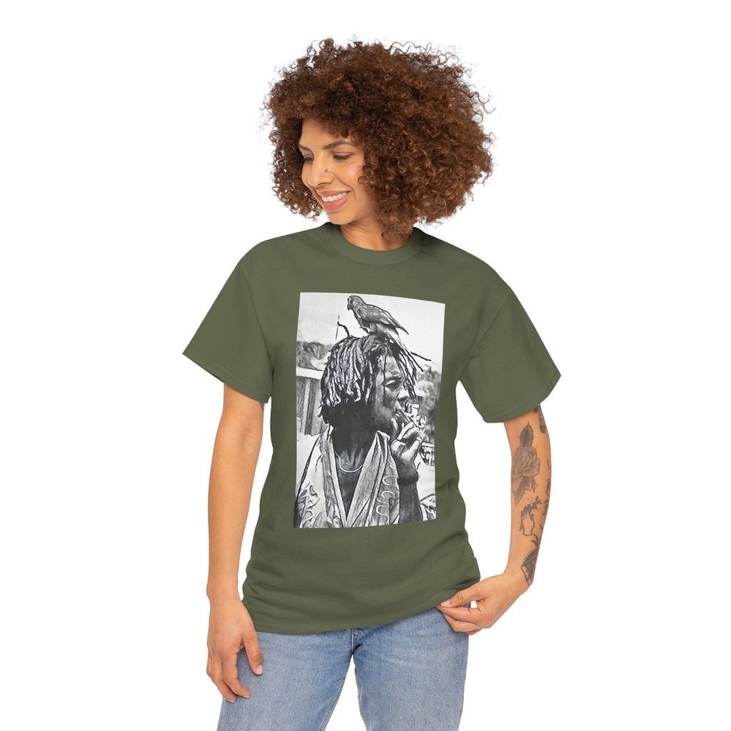 Peter Tosh Graphic Print Short Sleeve Crew Unisex Heavy Cotton Reggae Tee Shirt