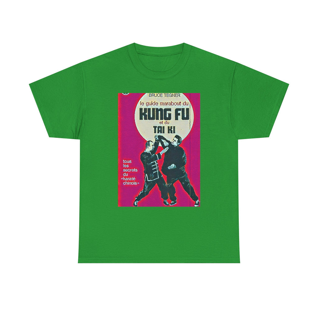 Kung Fu Tai Chi Bruce Tegner Graphic Print SS Crew Unisex Heavy Cotton Tee Shirt