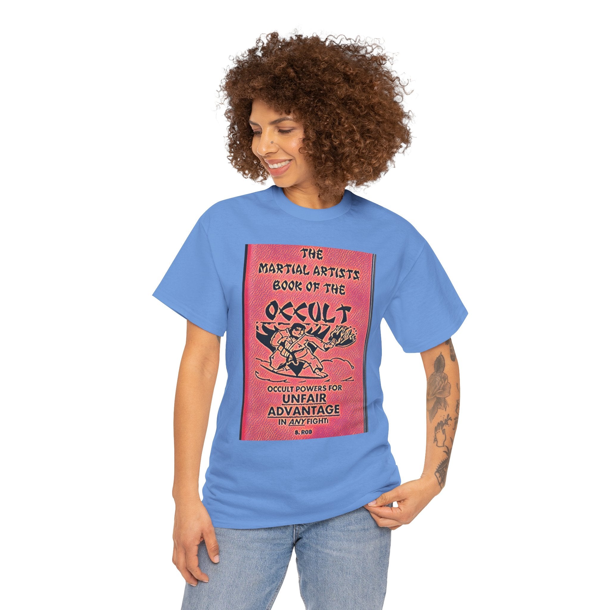 The Martial Artists Book Of The Occult Graphic Print SS Unisex Heavy Cotton Tee