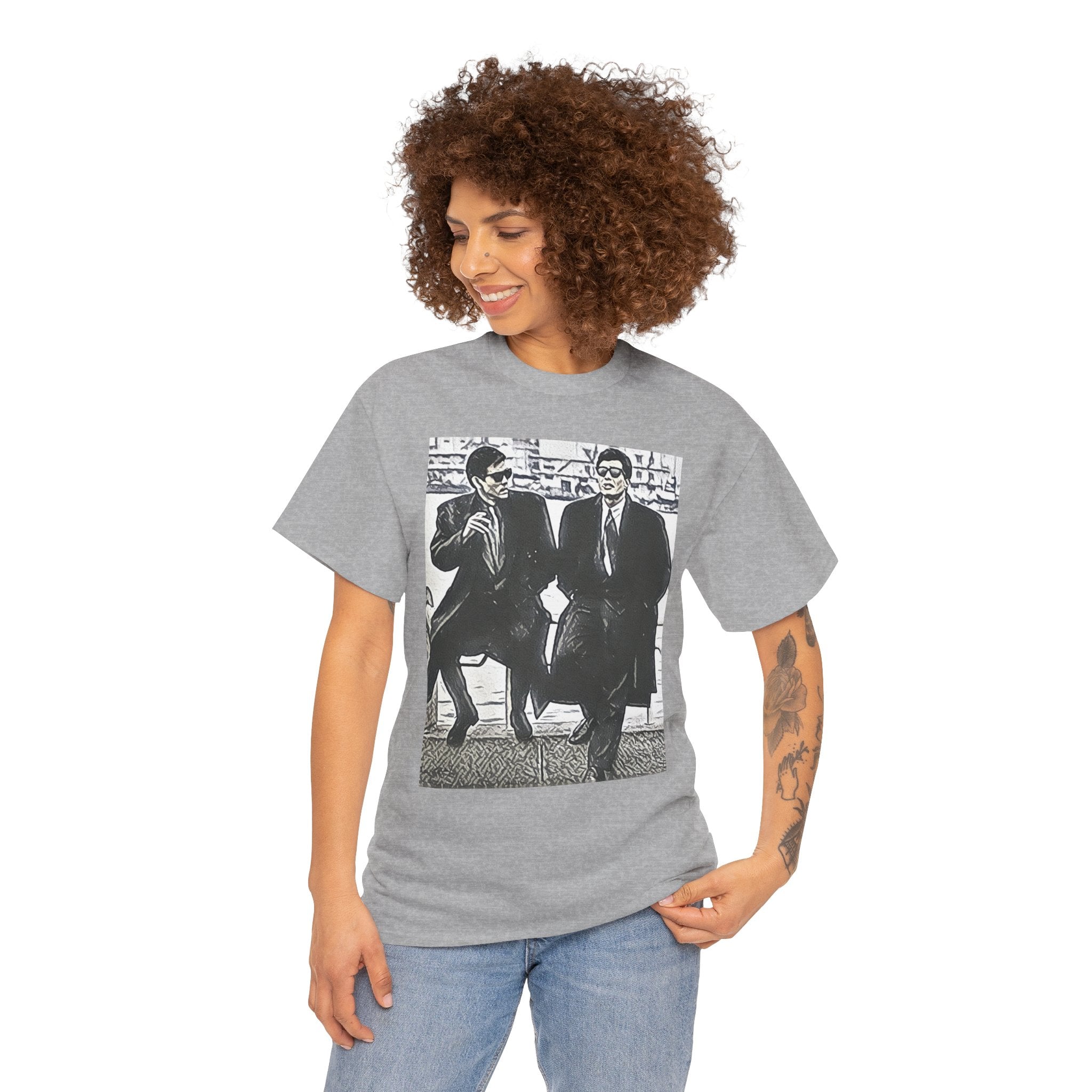 Abunai Deka Graphic Print Short Sleeve Crew Neck Unisex Heavy Cotton Tee Shirt