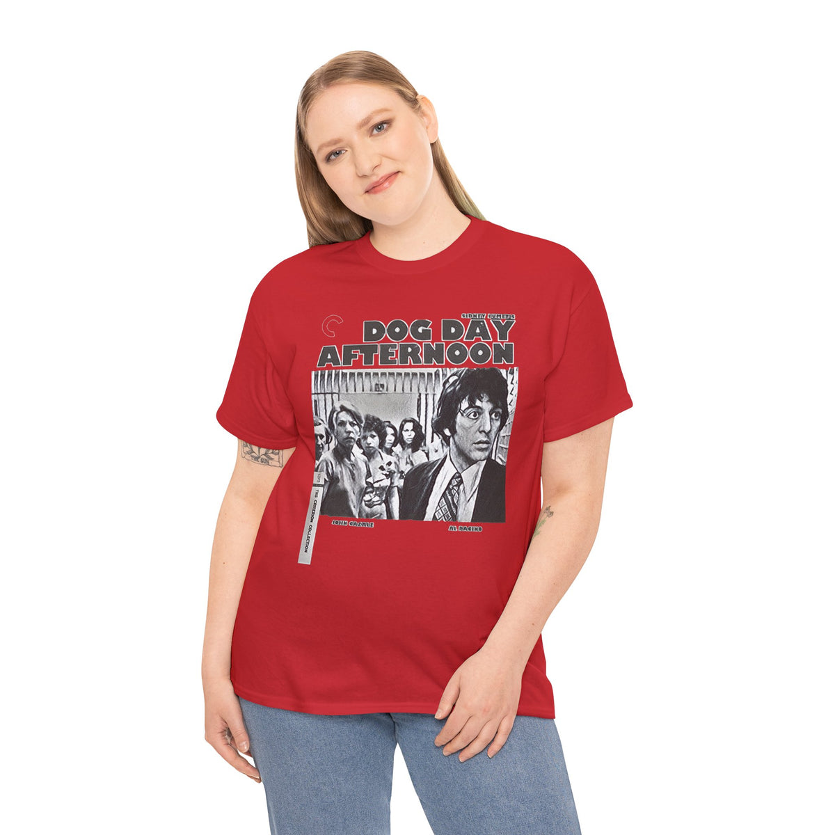 Dog Day Afternoon Graphic Print Al Pacino Black & White Unisex Heavy Cotton Tee