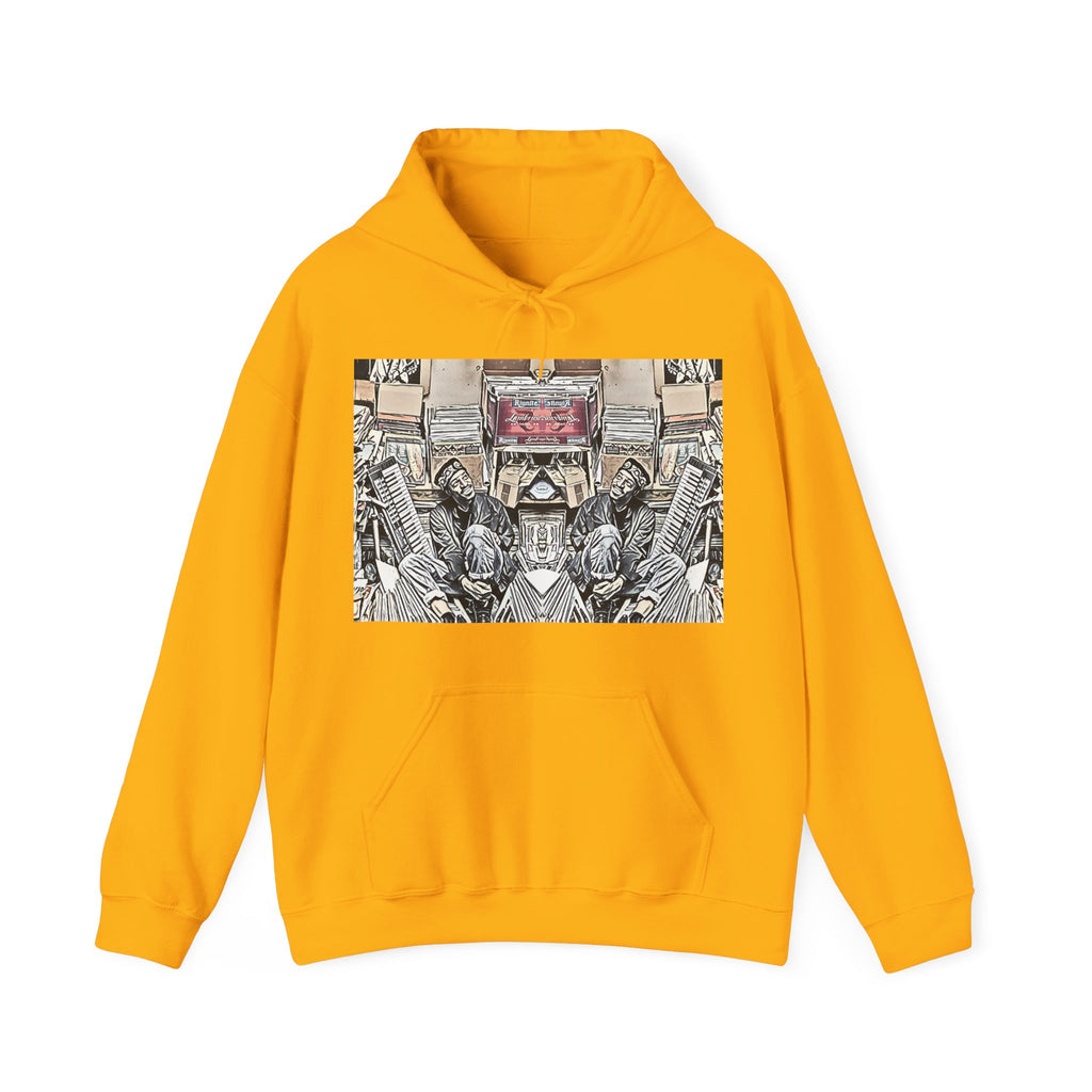 Andre 3000 Surrounded By Vinyl Long Sleeve Unisex Heavy Blend™ Hooded Sweatshirt