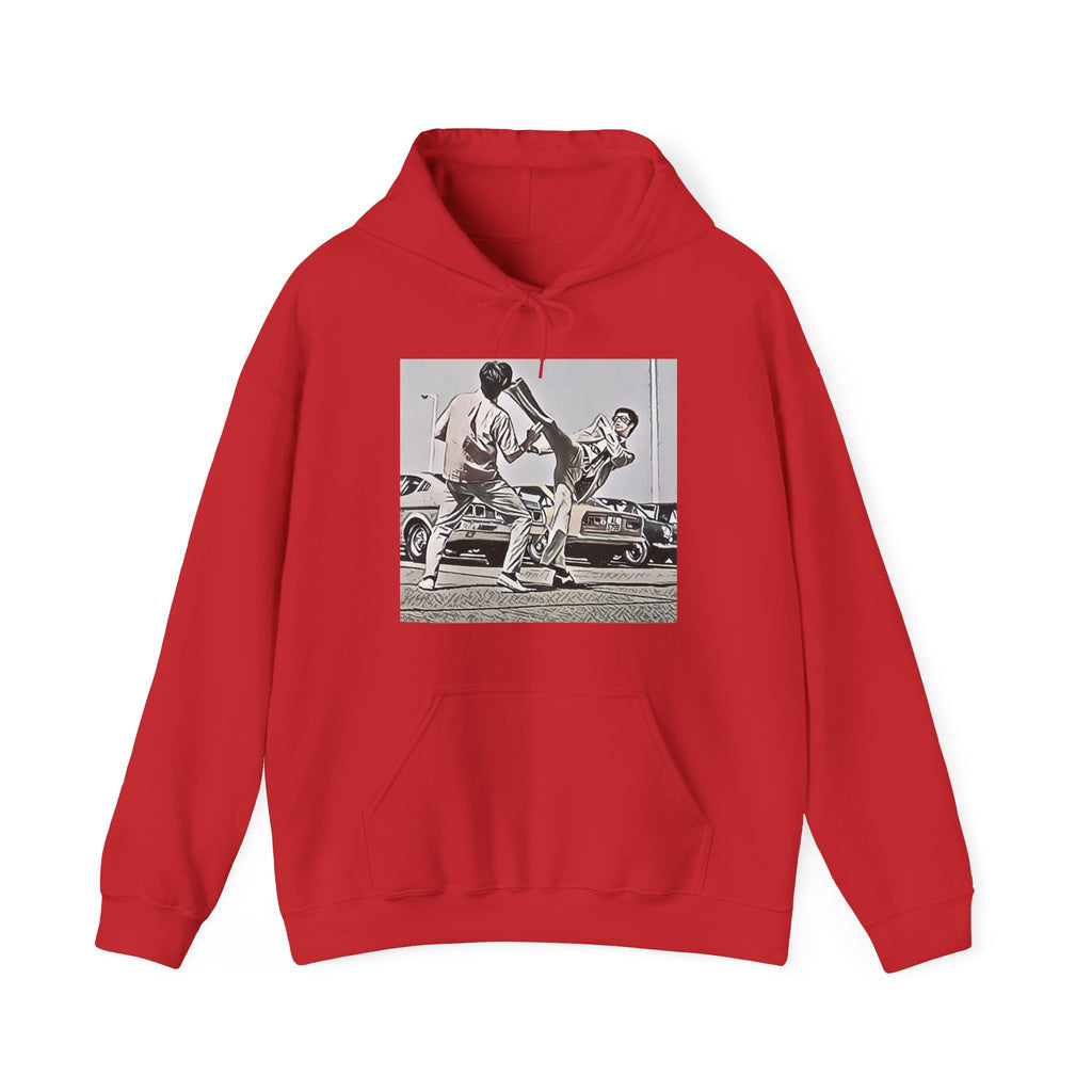 Bruce Lee Graphic Print Long Sleeve Unisex Heavy Blend™ Hooded Movie Sweatshirt