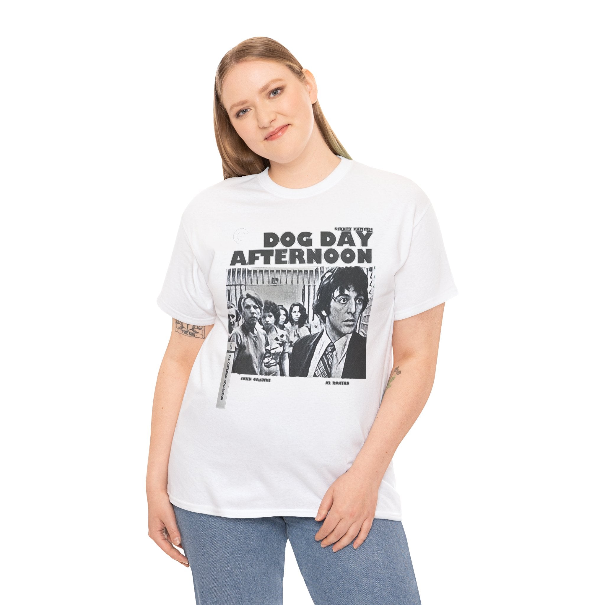 Dog Day Afternoon Graphic Print Al Pacino Black & White Unisex Heavy Cotton Tee