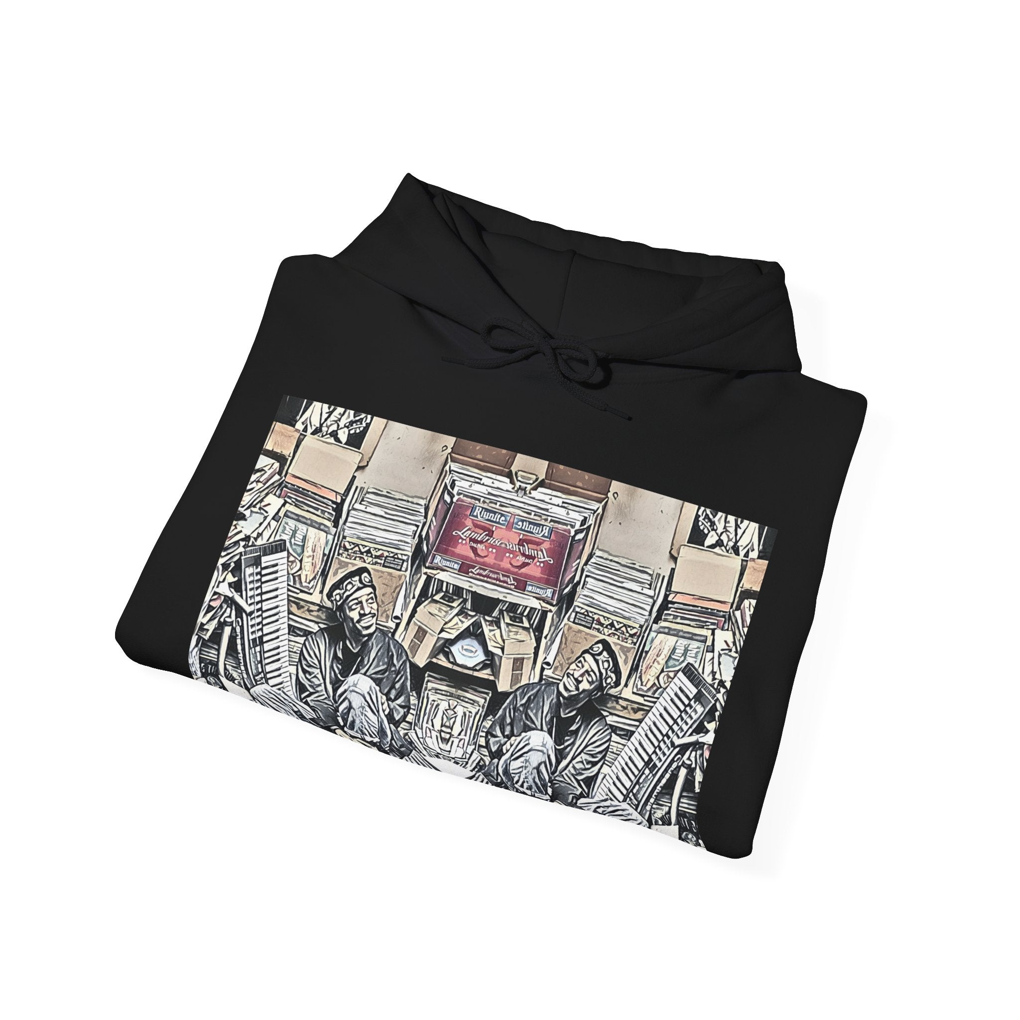 Andre 3000 Surrounded By Vinyl Long Sleeve Unisex Heavy Blend™ Hooded Sweatshirt