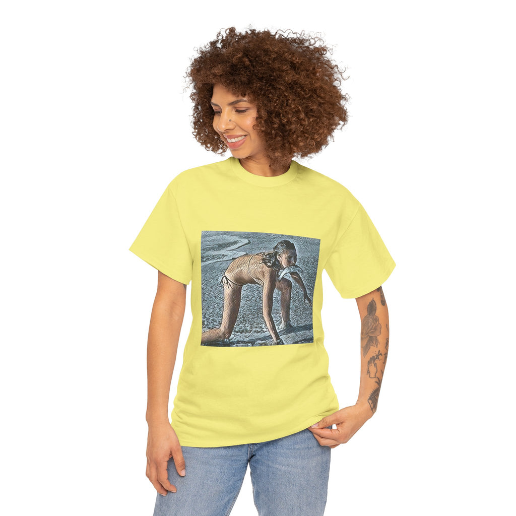 Modern Woman Graphic Print Short Sleeve Crew Neck Unisex Heavy Cotton Tee Shirt