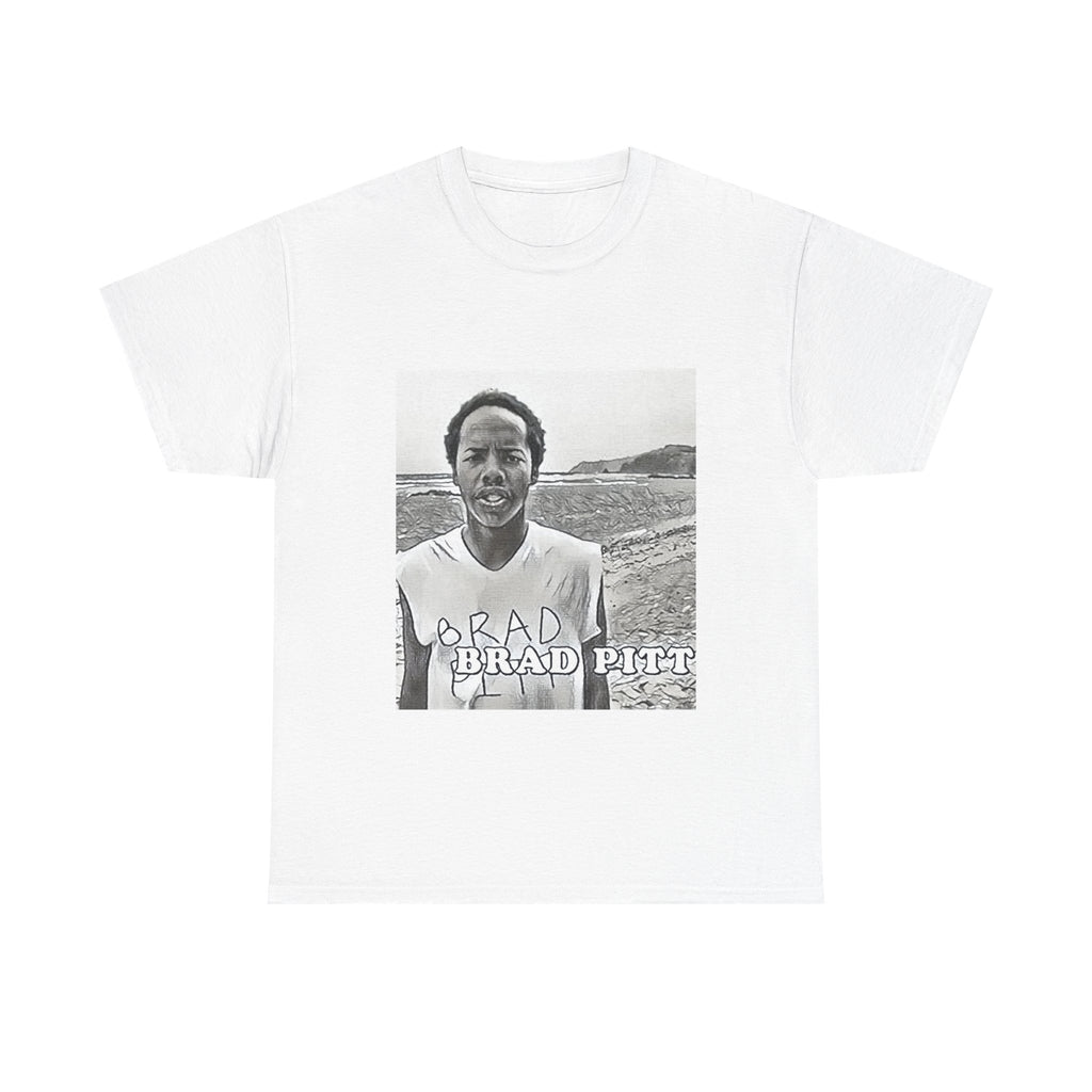 Earl Sweatshirt Brad Pitt Graphic Print Short Sleeve Unisex Heavy Cotton T-Shirt