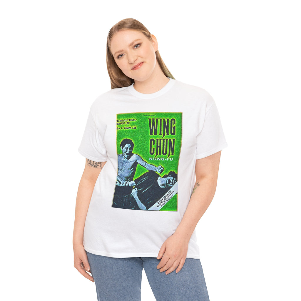Wing Chun Kung-Fu Graphic Print Short Sleeve Crew Unisex Heavy Cotton Tee Shirt