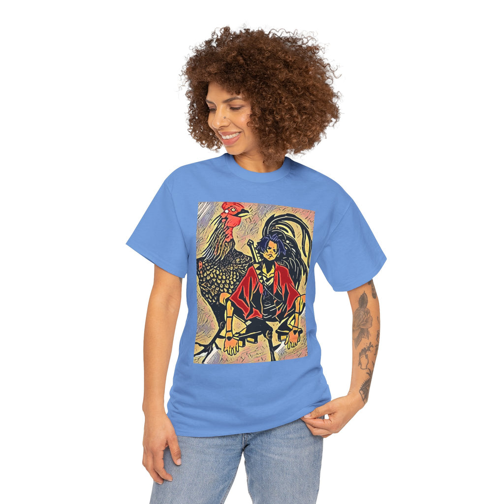 Samurai Champloo Graphic Print Short Sleeve Unisex Heavy Cotton Anime Tee Shirt