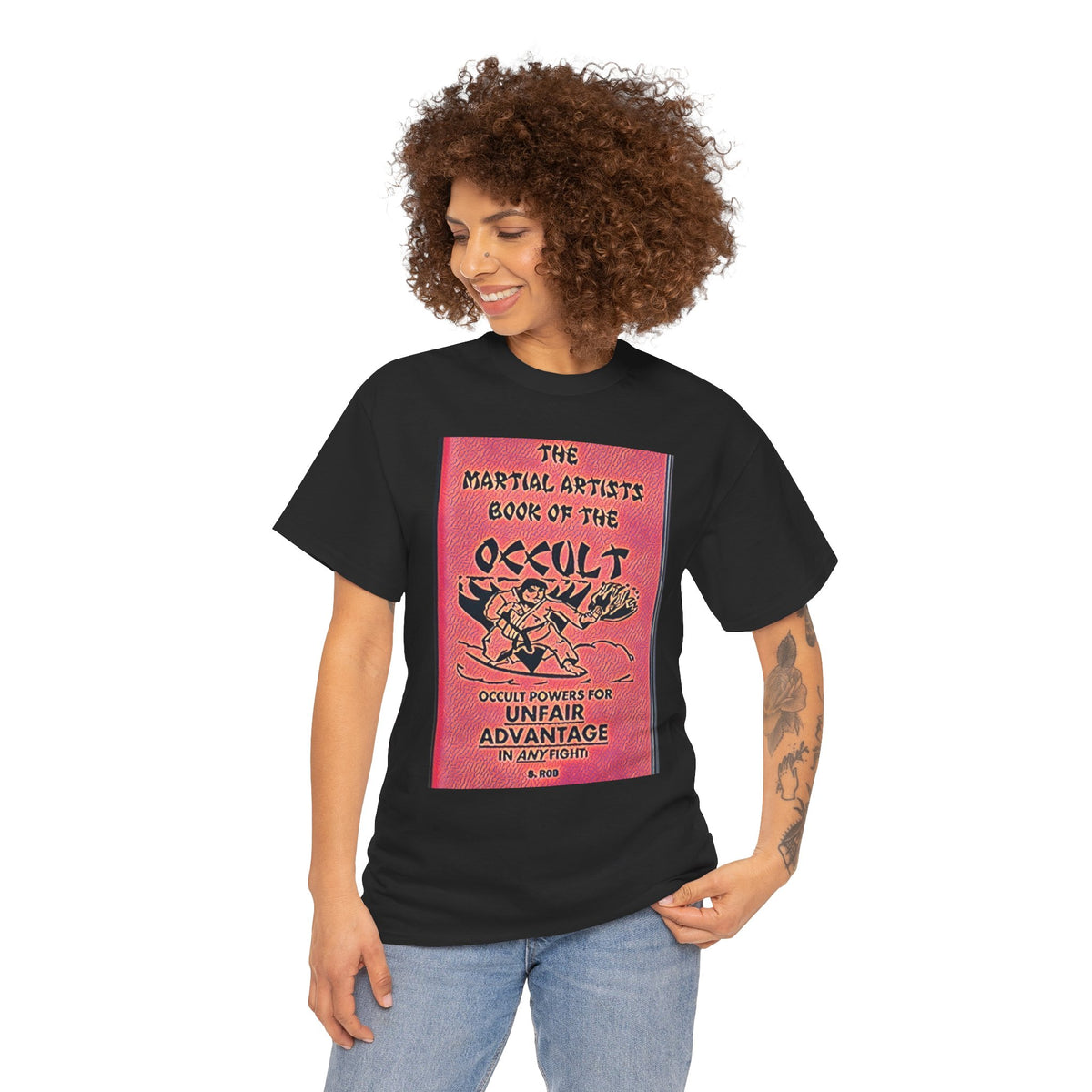 The Martial Artists Book Of The Occult Graphic Print SS Unisex Heavy Cotton Tee