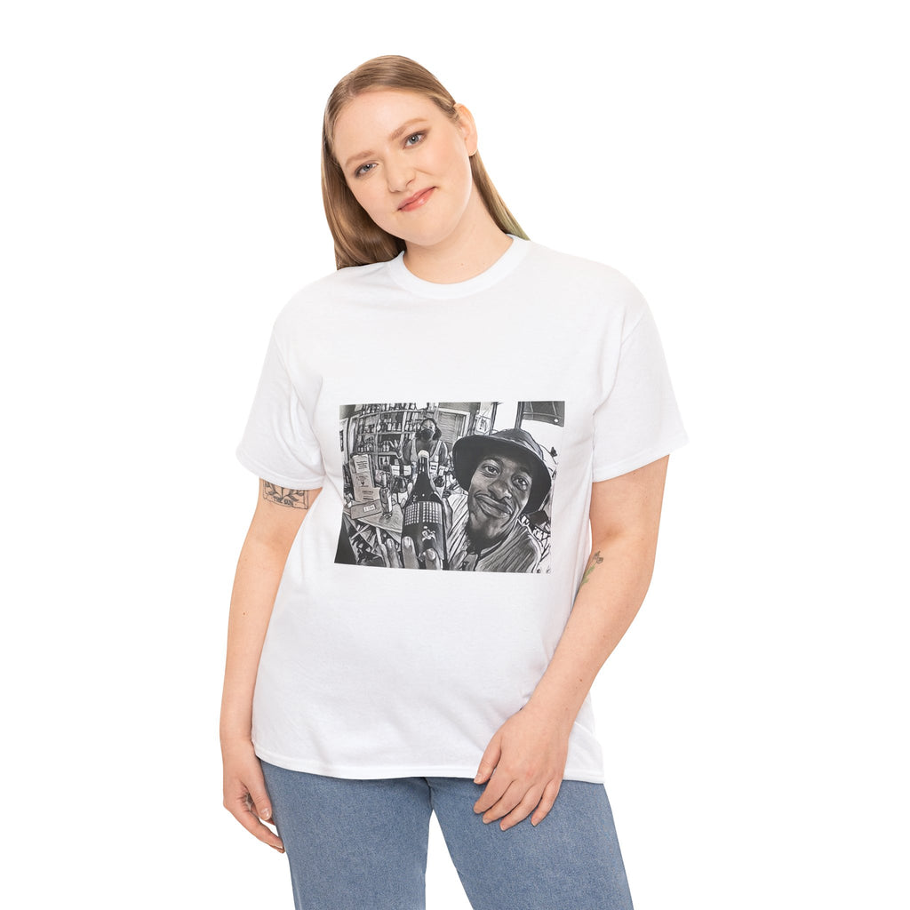 Pink Siifu Graphic Print Short Sleeve Crew Neck Unisex Heavy Cotton Tee Shirt