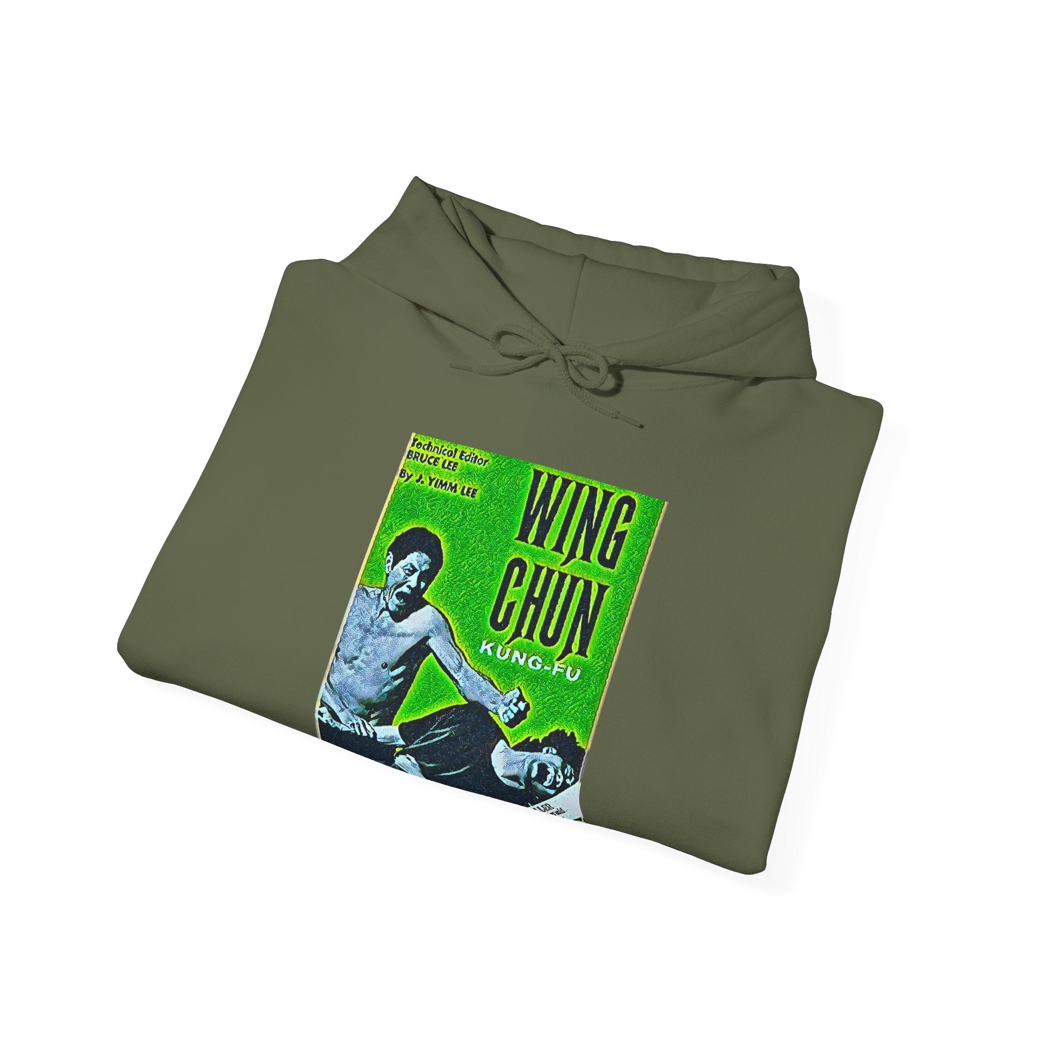 Wing Chun Kung-Fu Graphic Print Long Sleeve Unisex Heavy Blend Hooded Sweatshirt