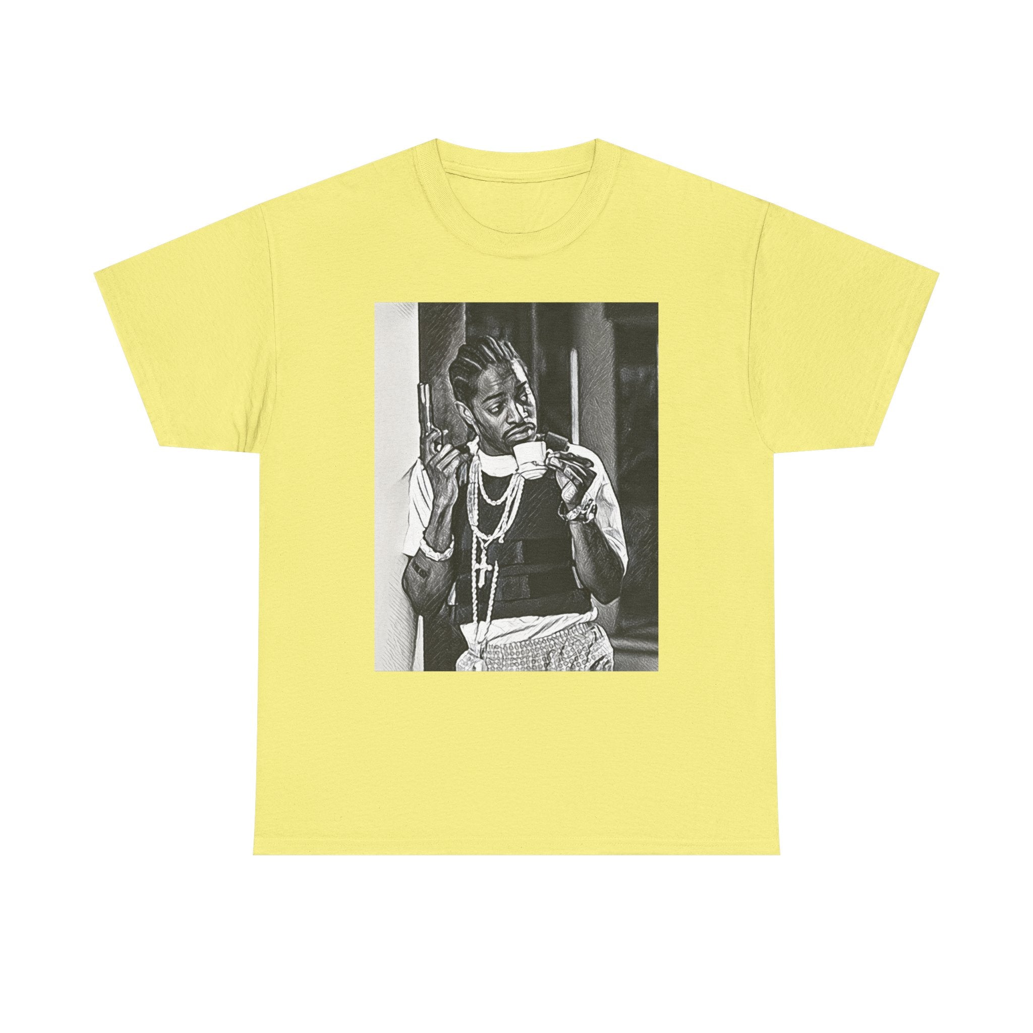 Andre 3000 Graphic Print Short Sleeve Crew Neck Unisex Heavy Cotton Tee Shirt