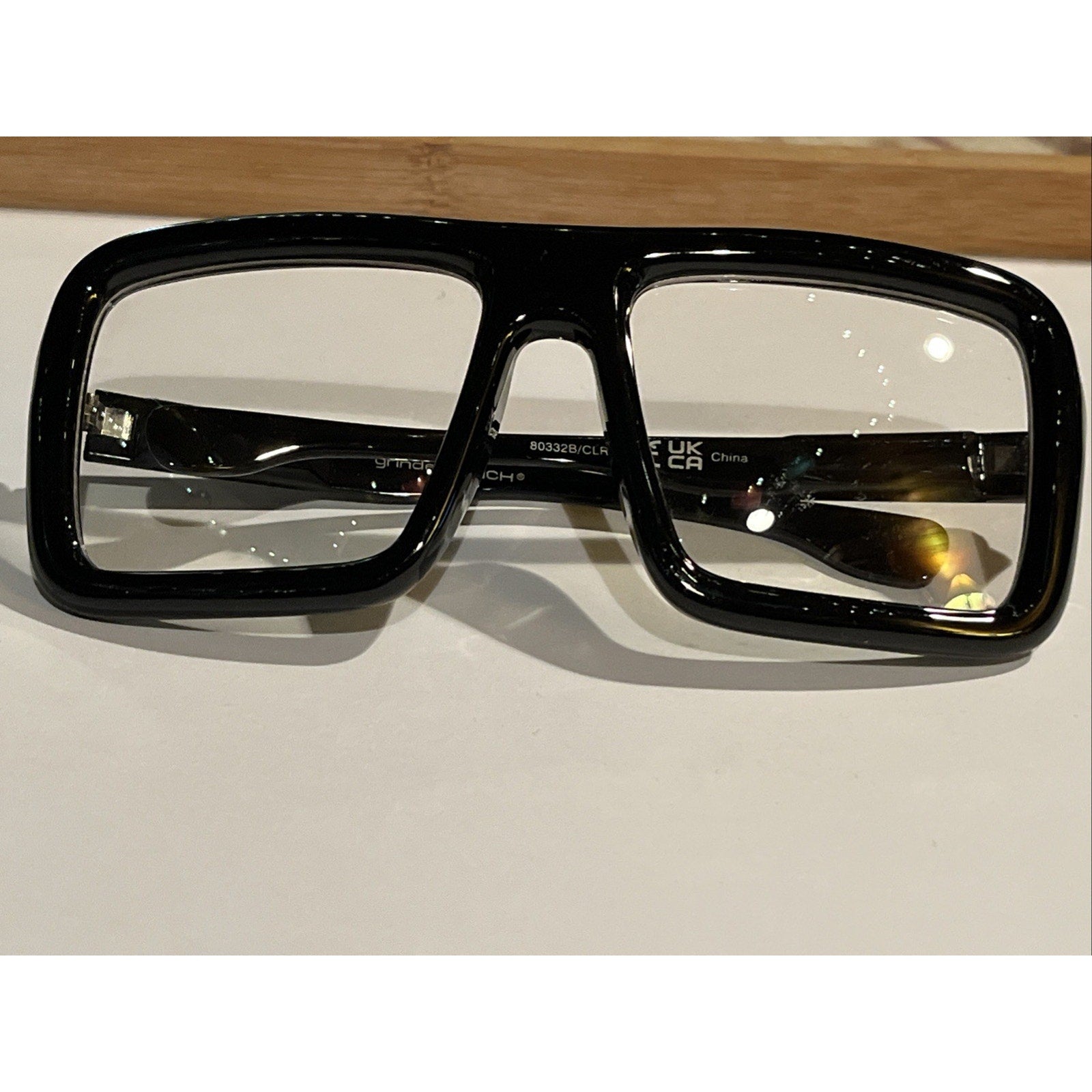 Oakley Grinder Punch Oversized Square Fashion Glasses Black Frame Model 80332B