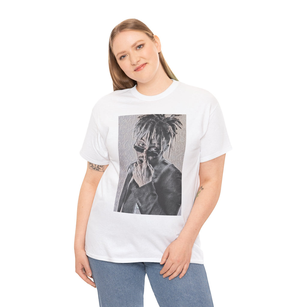 Juice WRLD Graphic Print Short Sleeve Crew Neck Unisex Heavy Cotton Tee Shirt