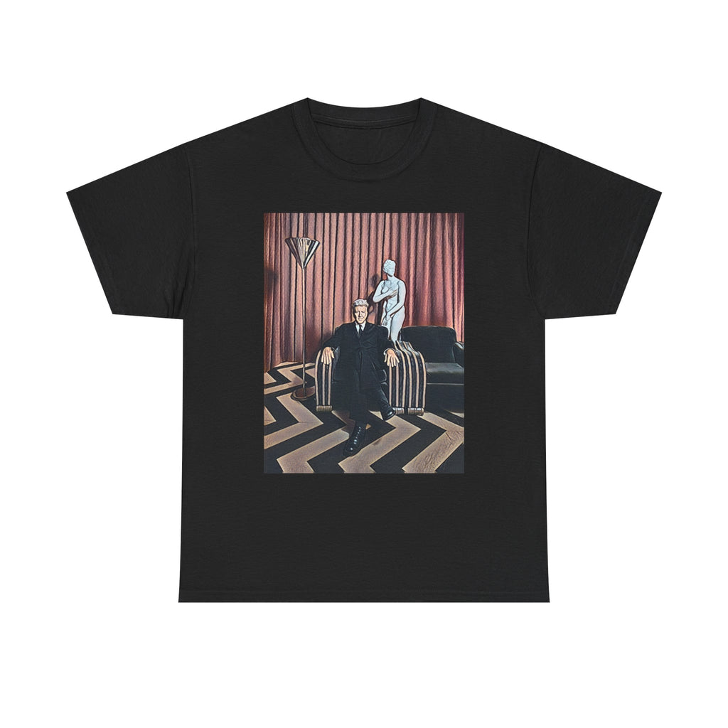 David Lynch Twin Peaks Graphic Print Short Sleeve Unisex Heavy Cotton Tee Shirt
