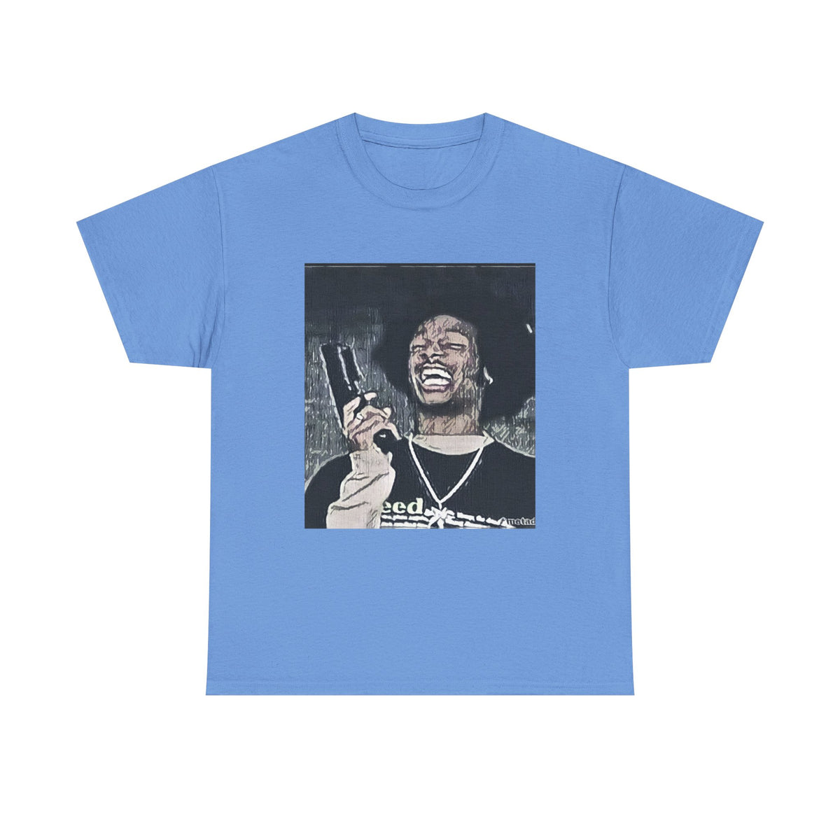 Shorty Scary Movie Graphic Print Short Sleeve Crew Unisex Heavy Cotton Tee Shirt
