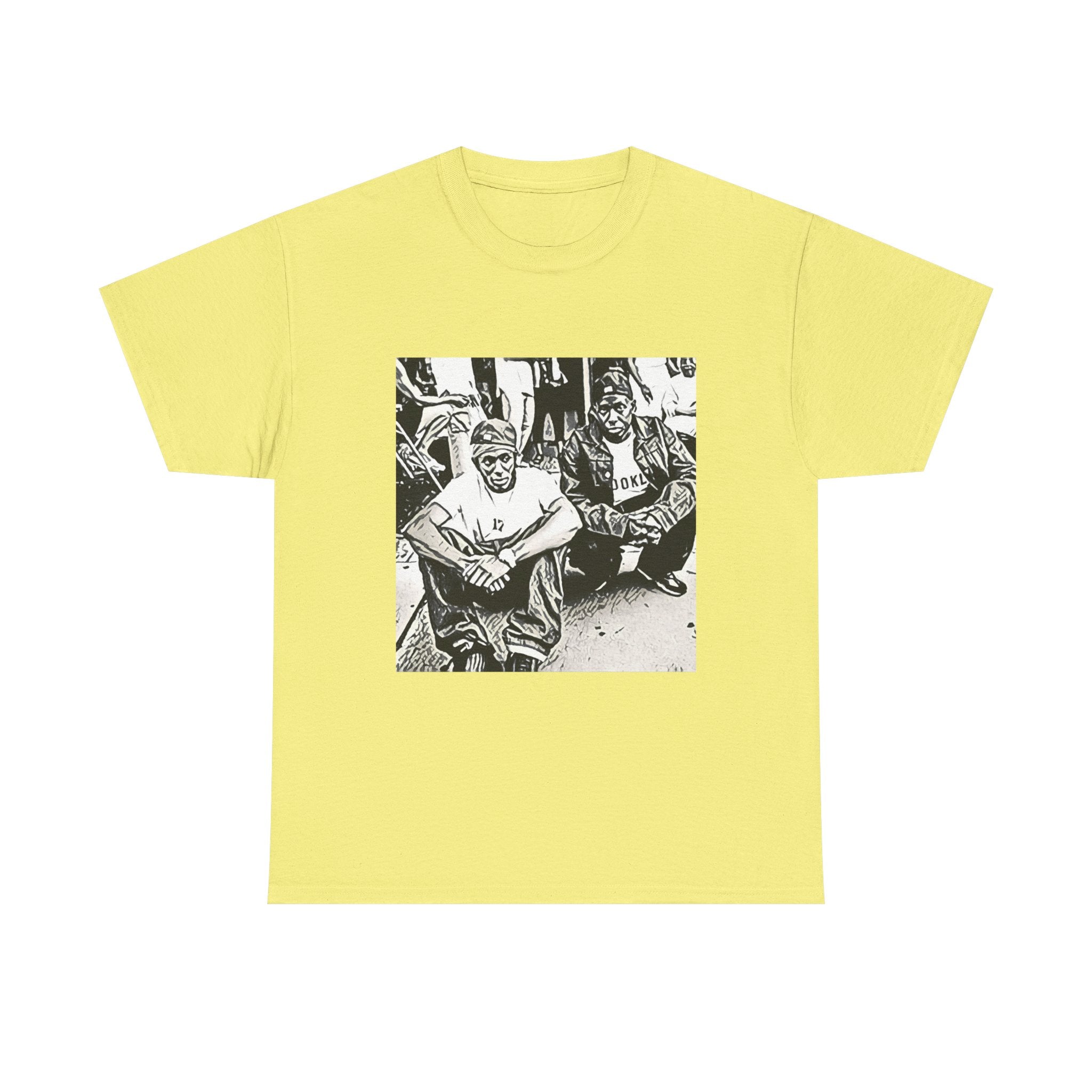 Black Star Graphic Print Short Sleeve Crew Neck Unisex Heavy Cotton Tee Shirt