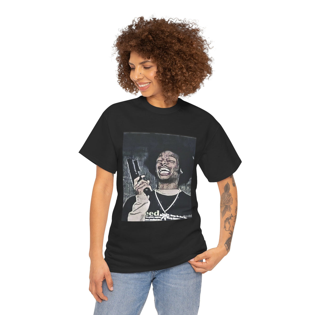 Shorty Scary Movie Graphic Print Short Sleeve Crew Unisex Heavy Cotton Tee Shirt