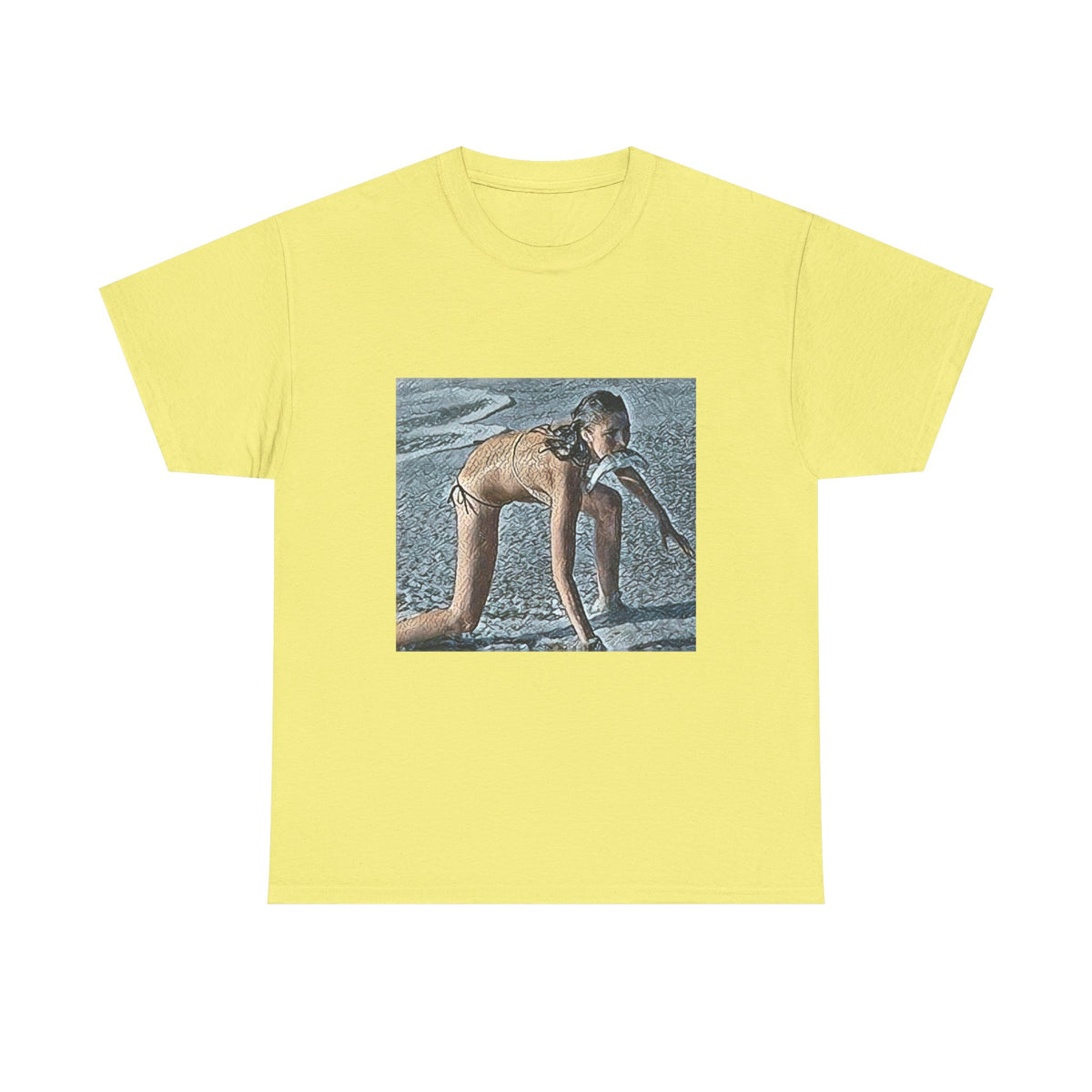 Modern Woman Graphic Print Short Sleeve Crew Neck Unisex Heavy Cotton Tee Shirt