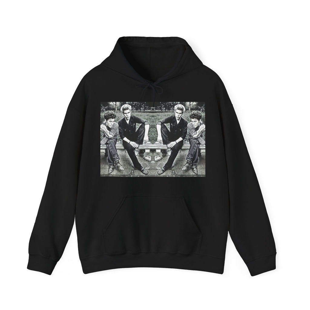Tom Waits Jim Jarmusch Graphic Print LS Unisex Heavy Blend™ Hooded Sweatshirt