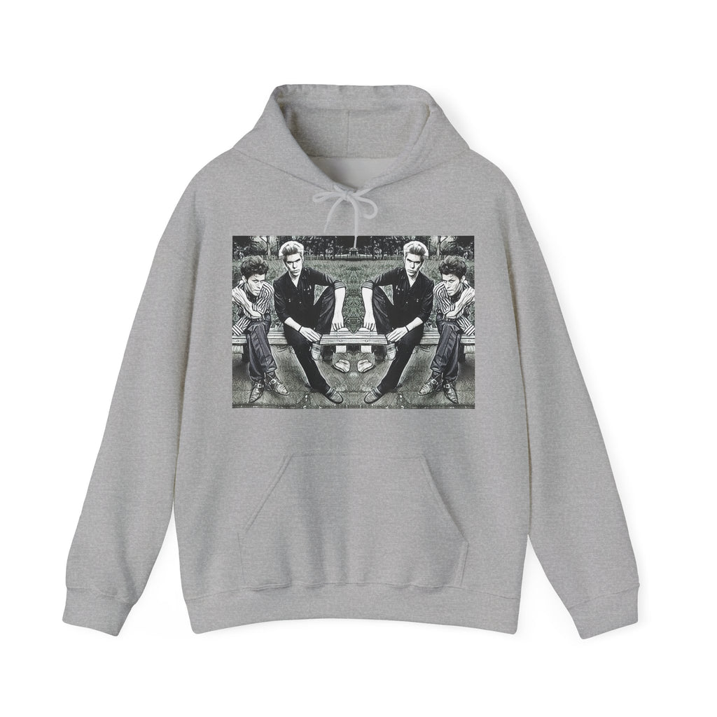 Tom Waits Jim Jarmusch Graphic Print LS Unisex Heavy Blend™ Hooded Sweatshirt