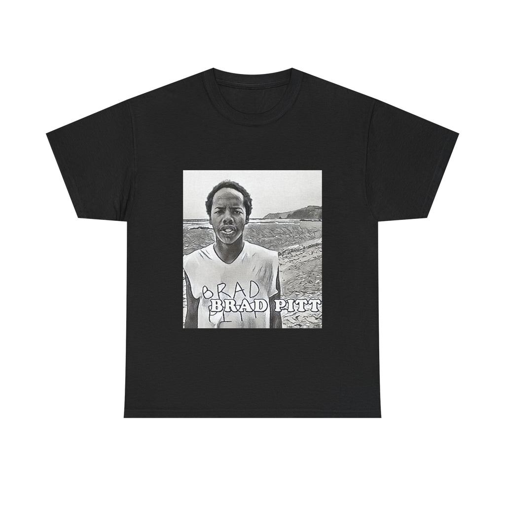 Earl Sweatshirt Brad Pitt Graphic Print Short Sleeve Unisex Heavy Cotton T-Shirt