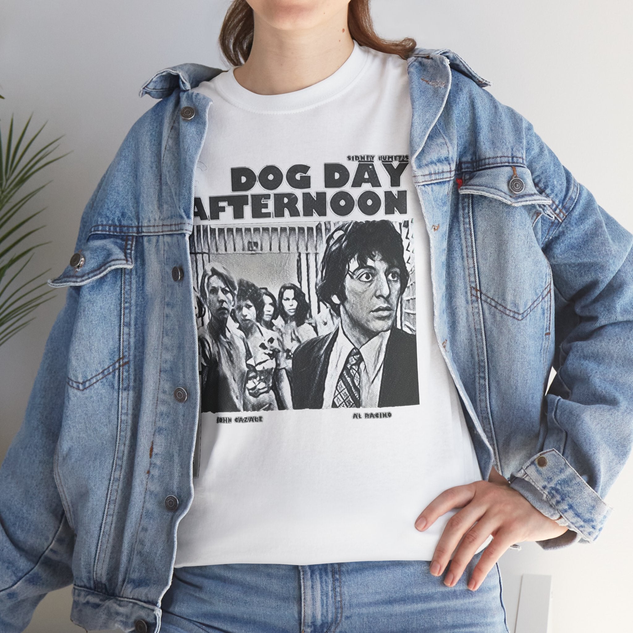 Dog Day Afternoon Graphic Print Al Pacino Black & White Unisex Heavy Cotton Tee