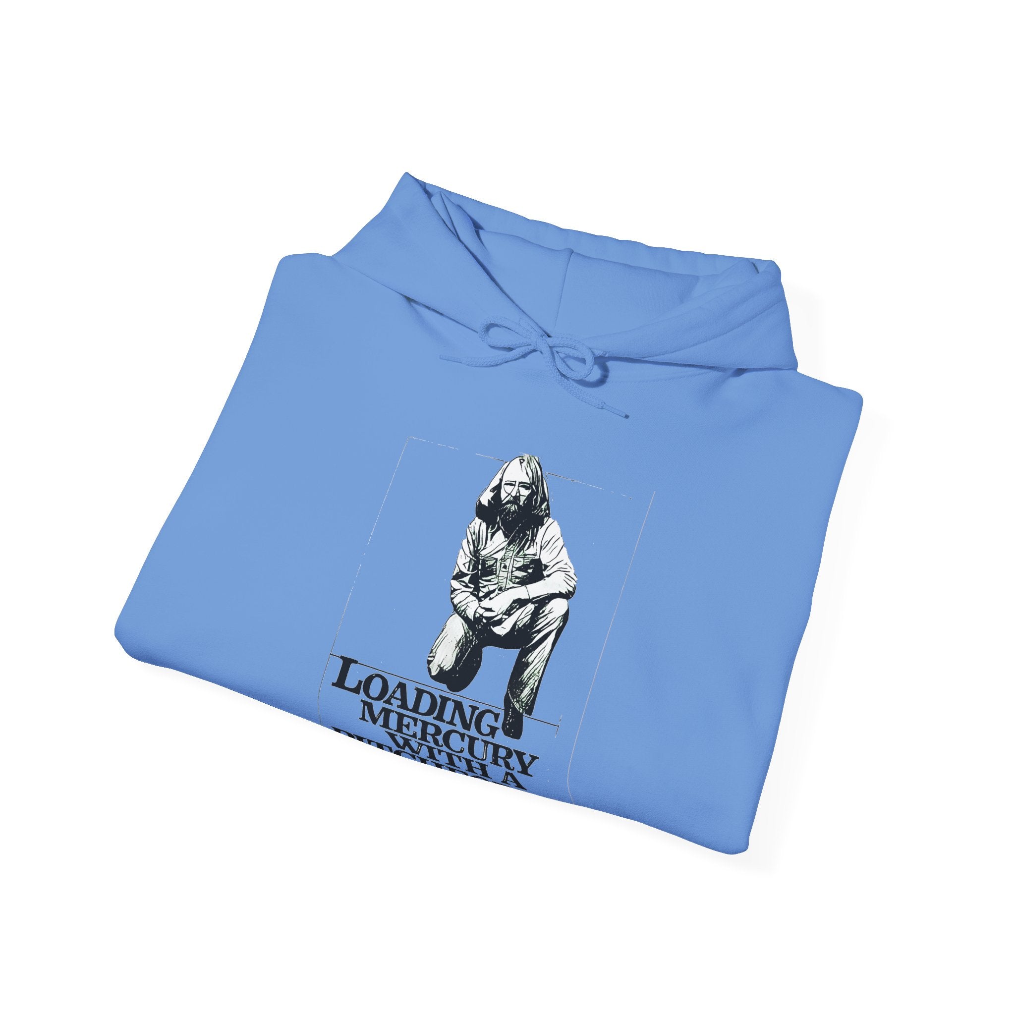 Loading Mercury With A Pitchfork Graphic LS Unisex Heavy Blend Hooded Sweatshirt