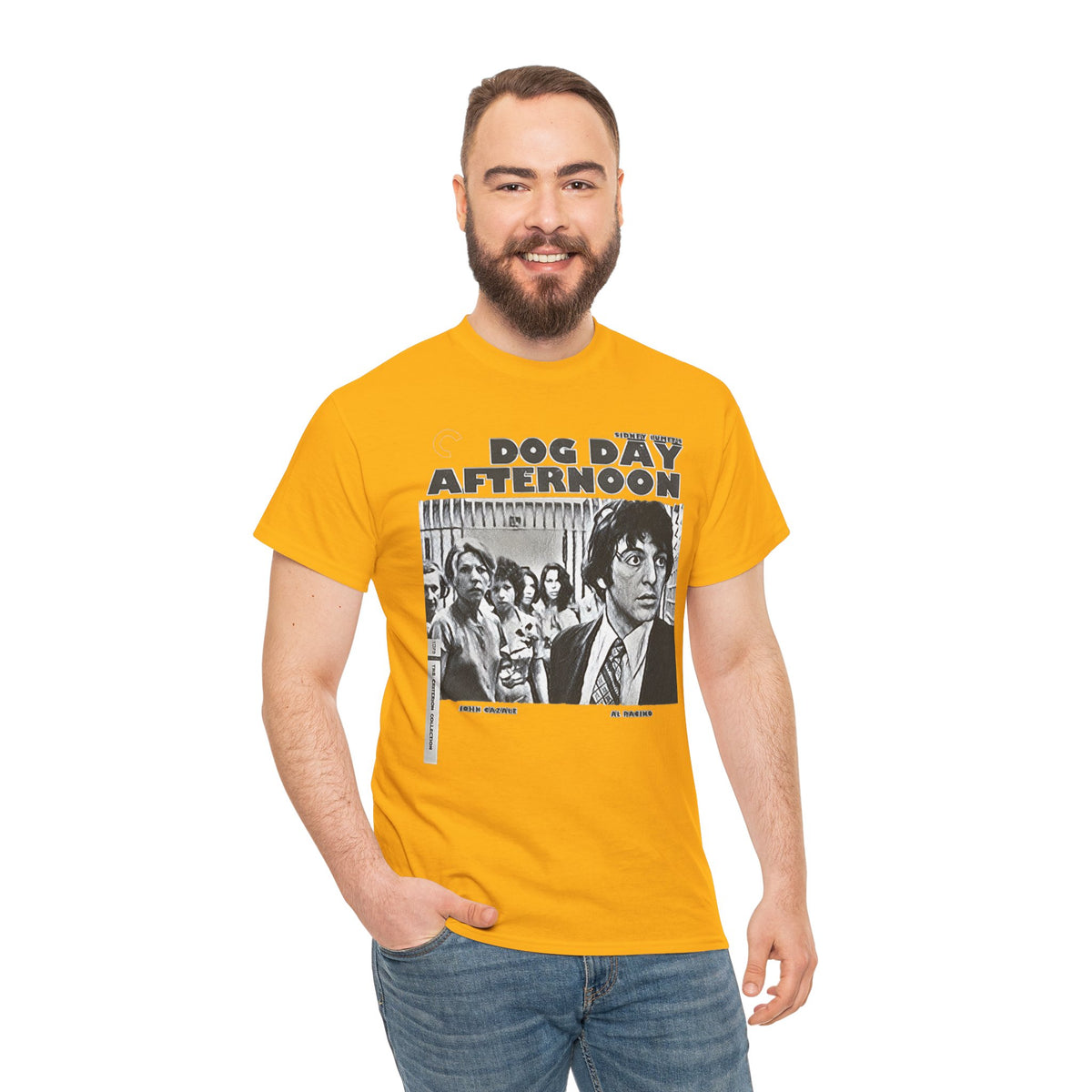 Dog Day Afternoon Graphic Print Al Pacino Black & White Unisex Heavy Cotton Tee