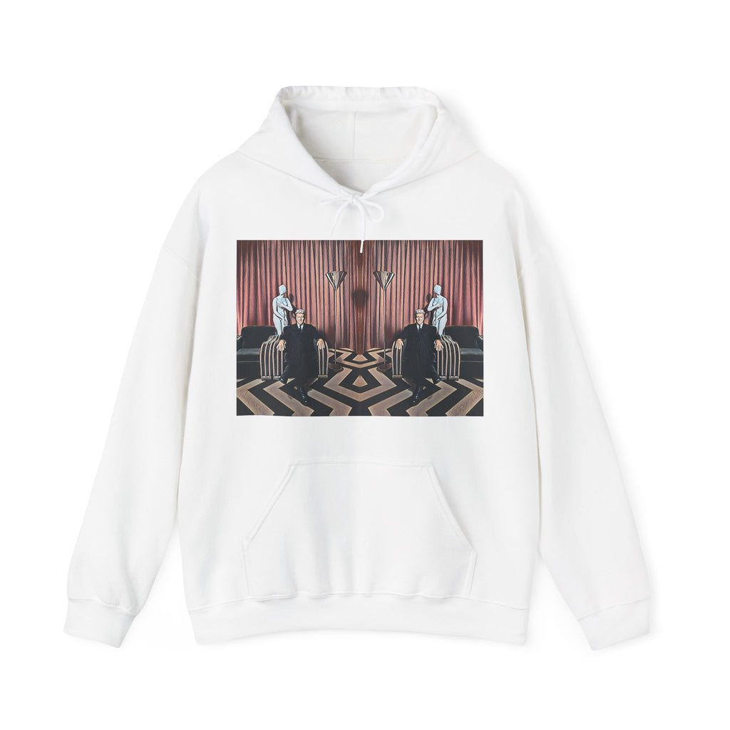 David Lynch Twin Peaks Art Graphic Print LS Unisex Heavy Blend Hooded Sweatshirt