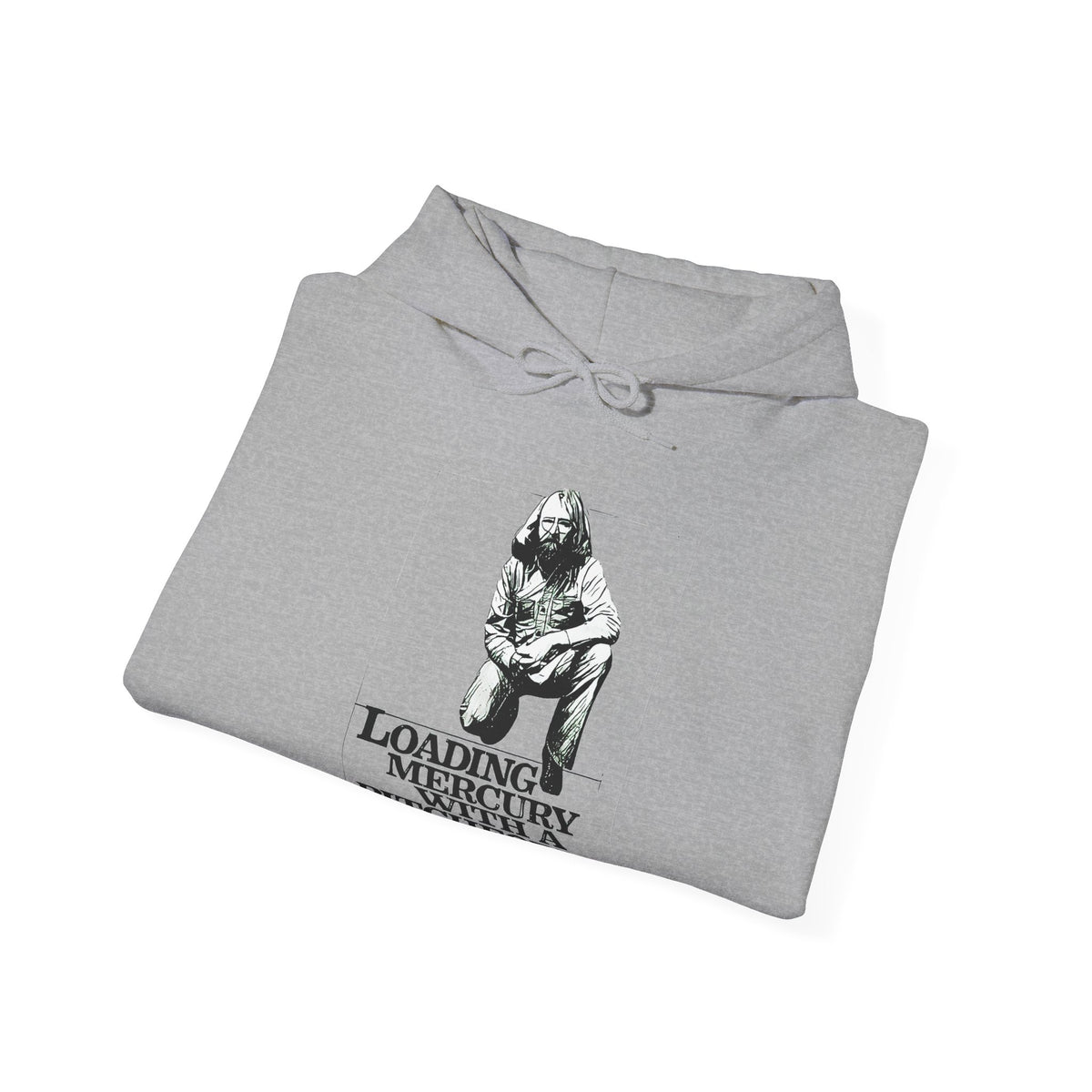 Loading Mercury With A Pitchfork Graphic LS Unisex Heavy Blend Hooded Sweatshirt