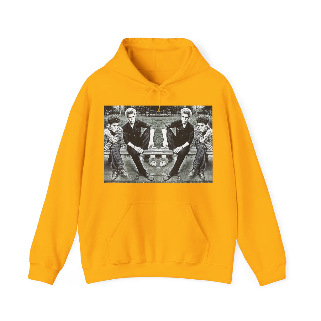 Tom Waits Jim Jarmusch Graphic Print LS Unisex Heavy Blend™ Hooded Sweatshirt