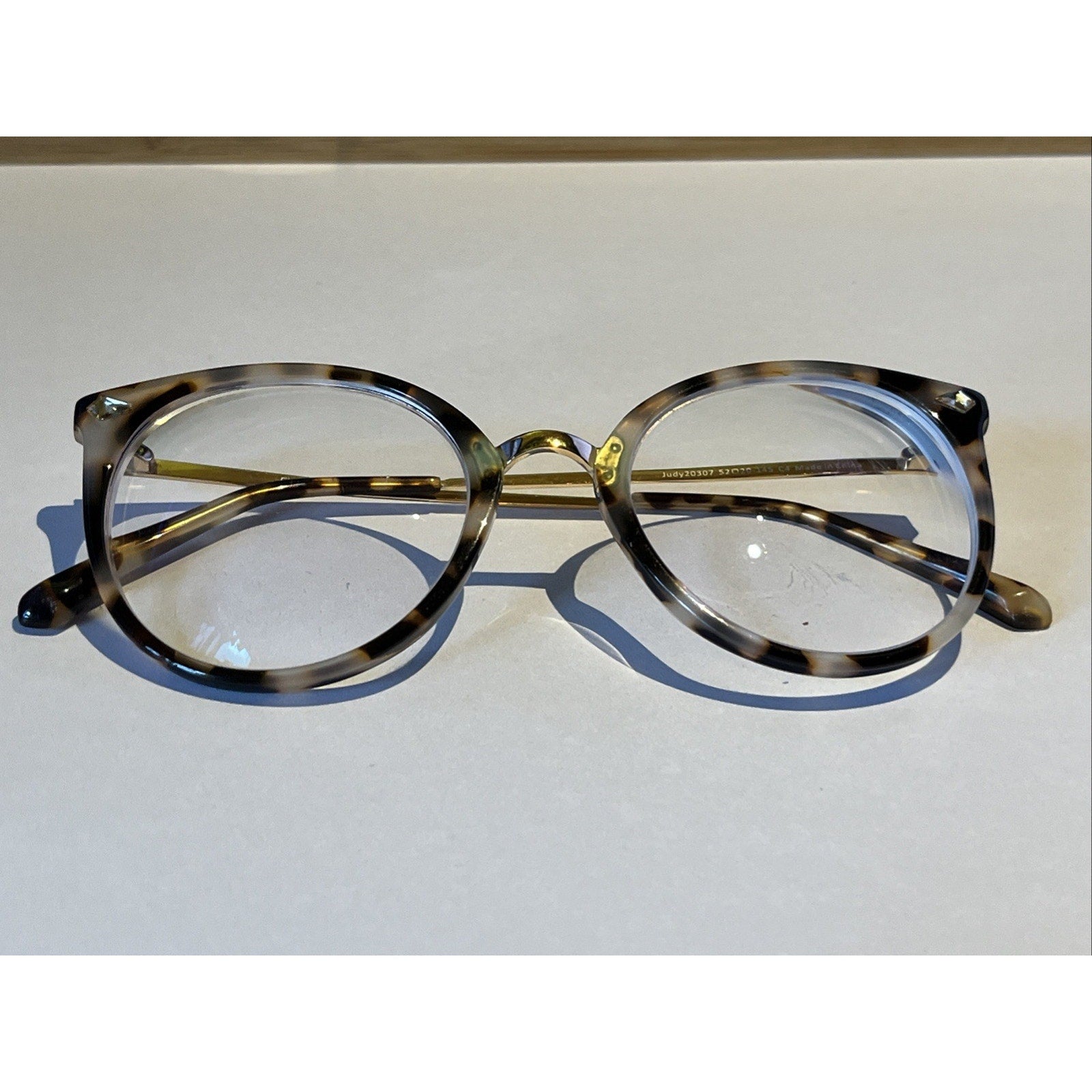 Firmoo Judy 20307 Eyeglasses Optical 52-20-145 Gray Brown Tortoise Frames Only