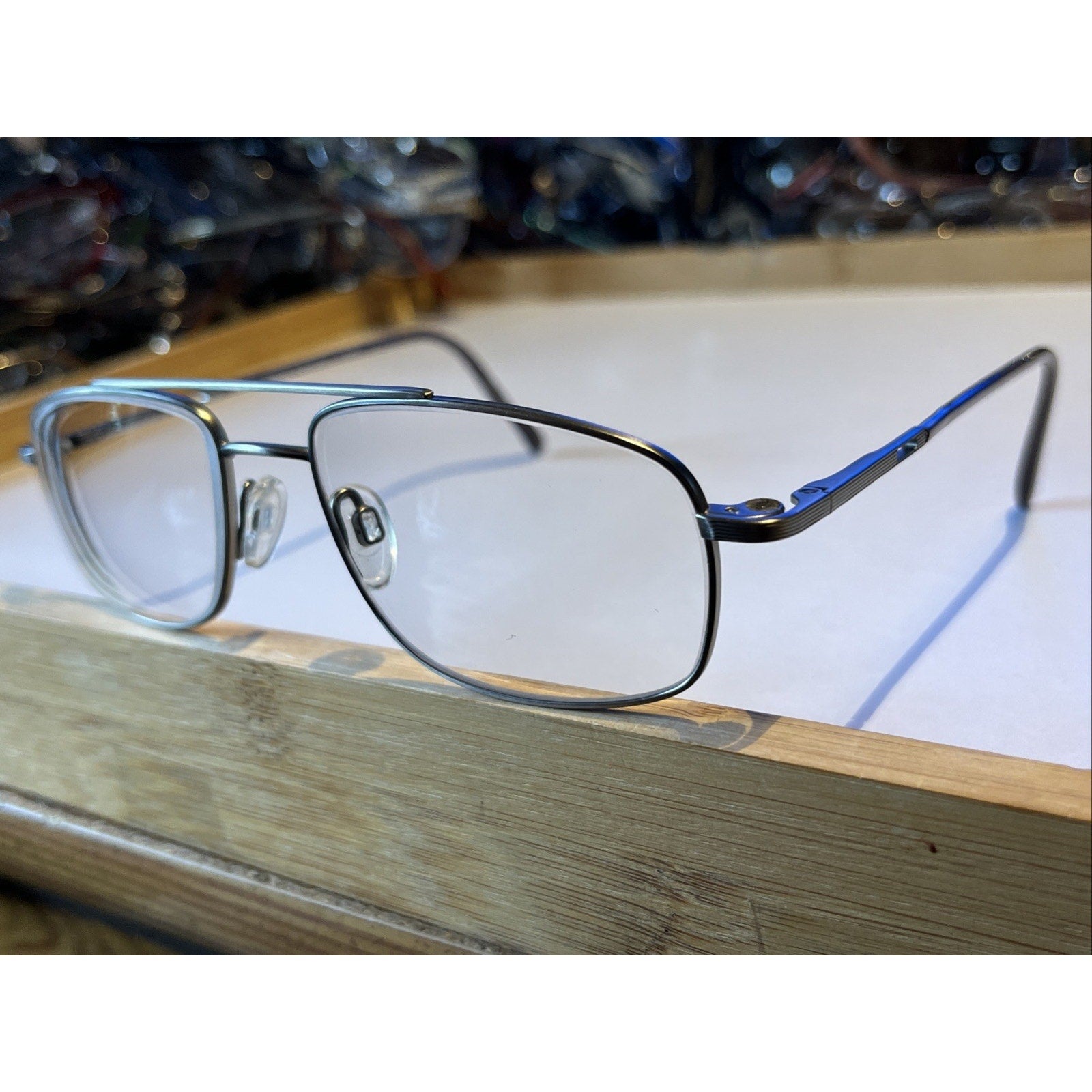 Easyclip Eyeglasses Gray Titanium Superfit Q 4038 56-18-145 20 Frames Only