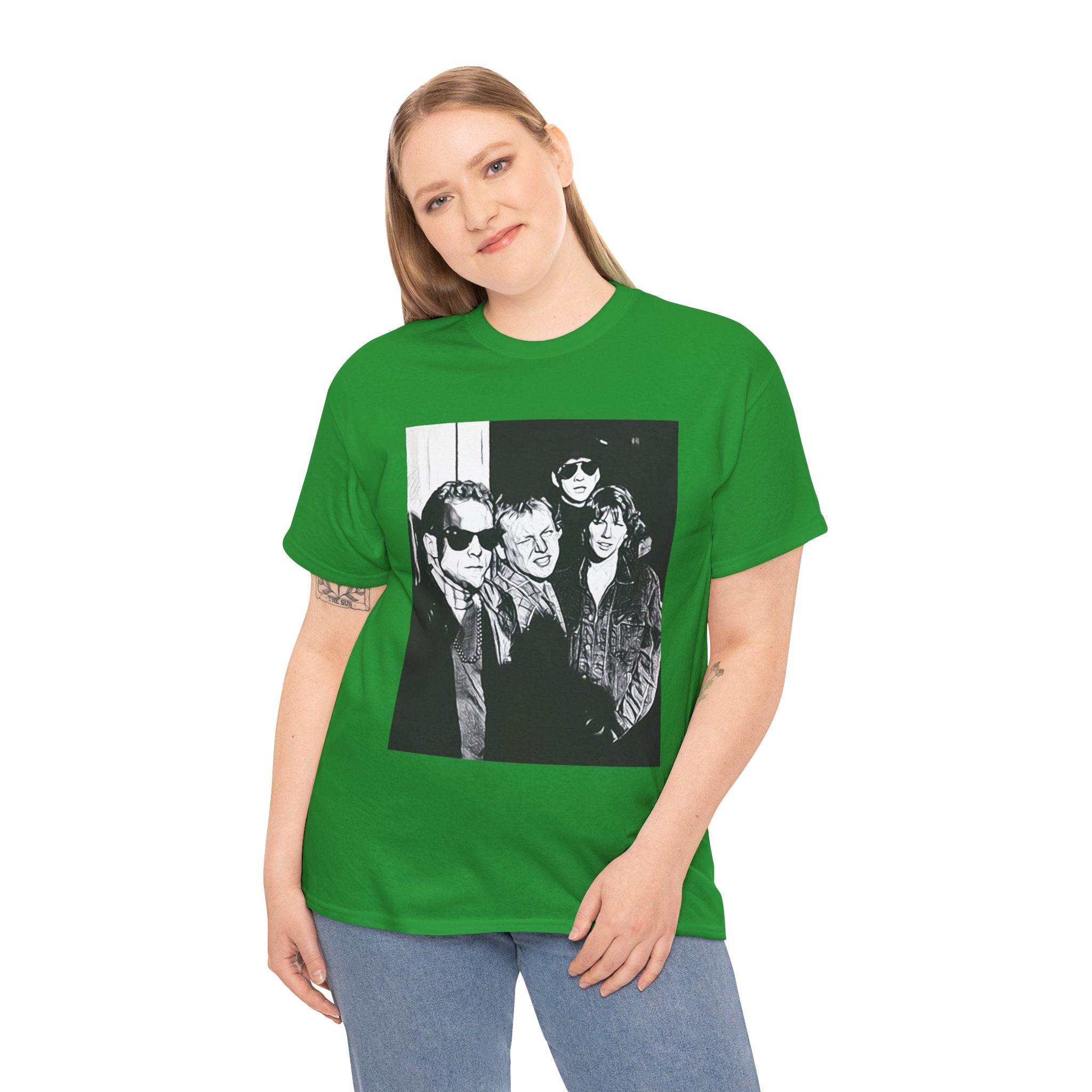 The Pixies Graphic Print Short Sleeve Crew Neck Unisex Heavy Cotton Tee Shirt