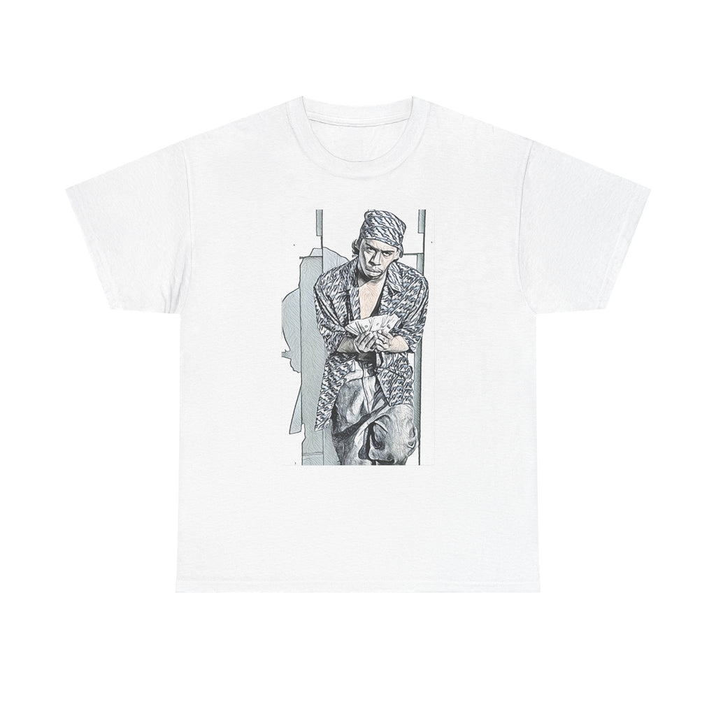Tommy Wright III Graphic Print Short Sleeve Crew Unisex Heavy Cotton Tee Shirt